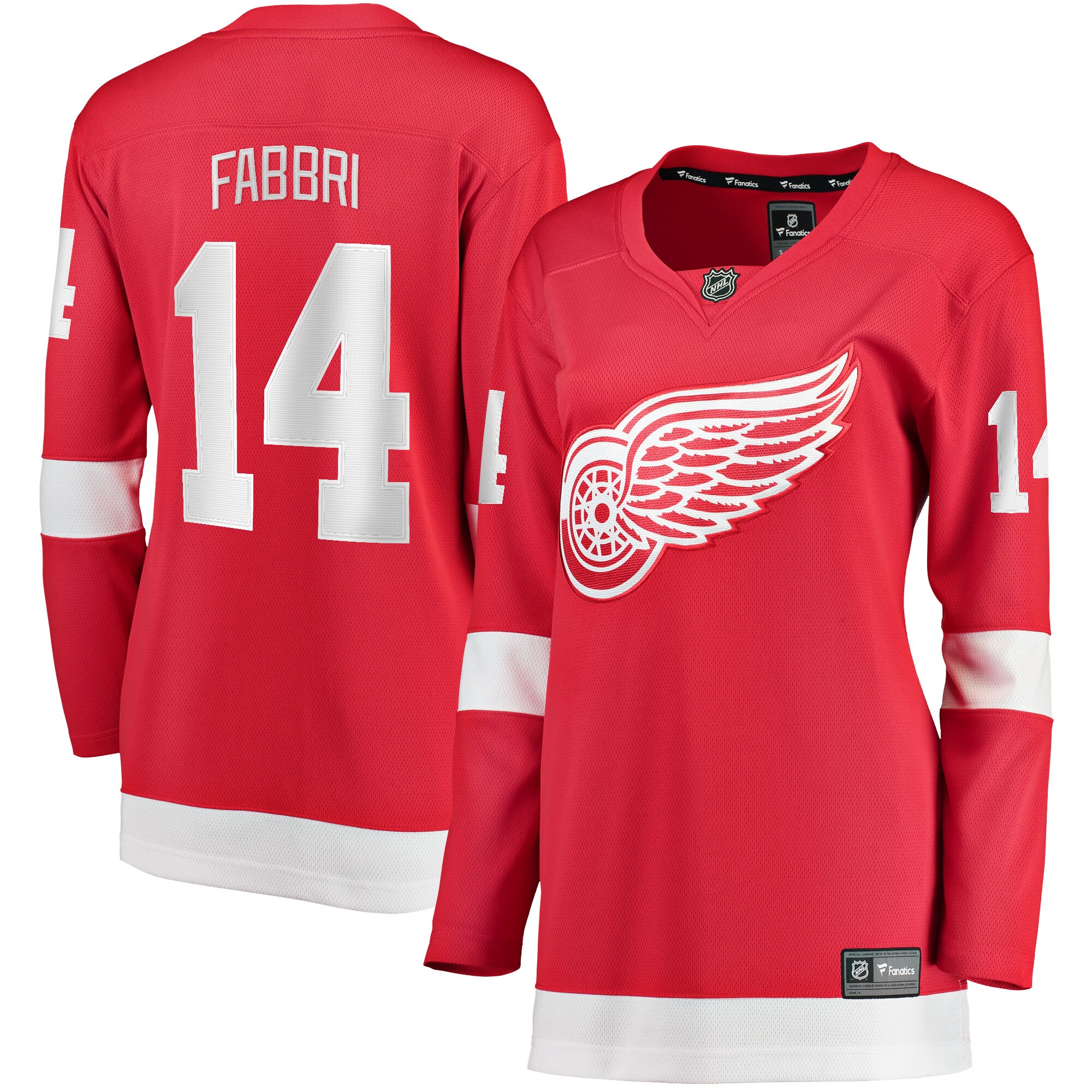 Robby Fabbri Detroit Red Wings Women's Home Breakaway Player Jersey - Red