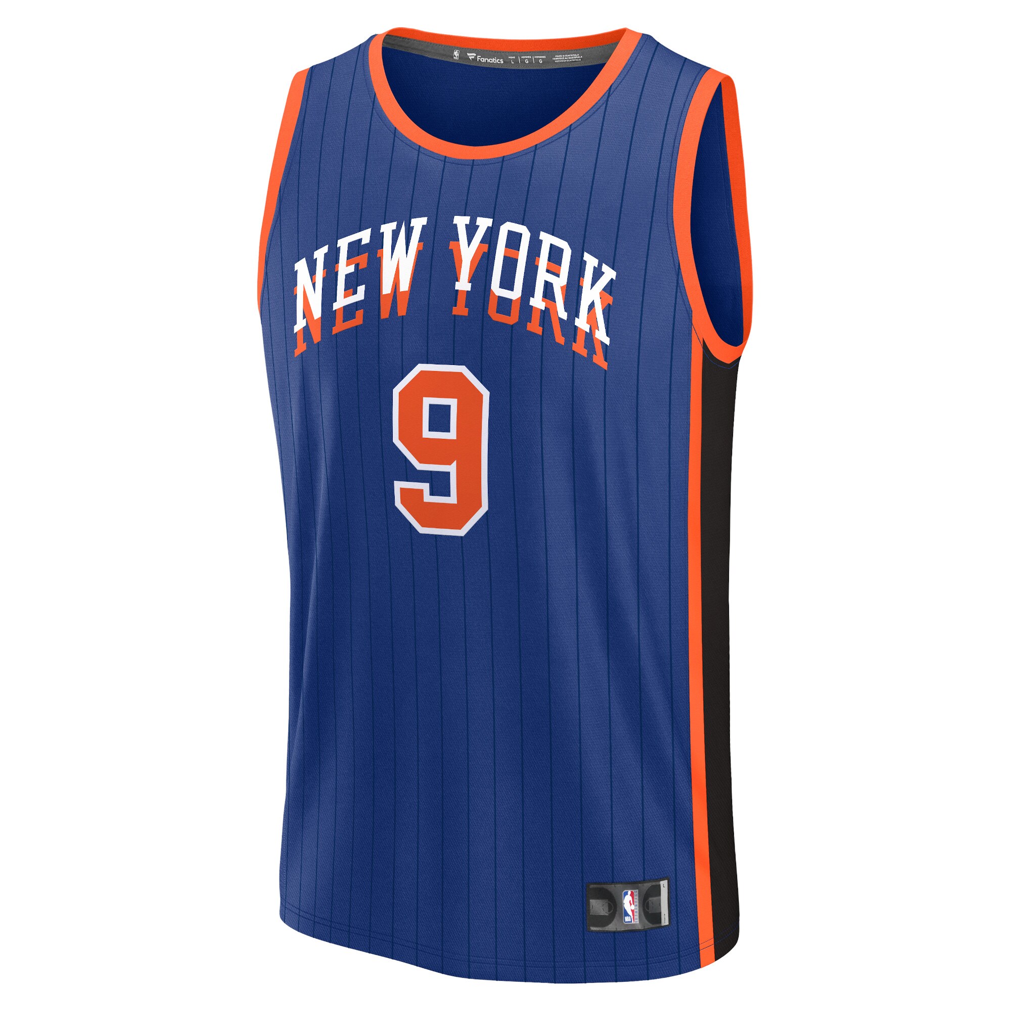 Youth New York Knicks RJ Barrett  Blue 2023/24 Fast Break Jersey - City Edition