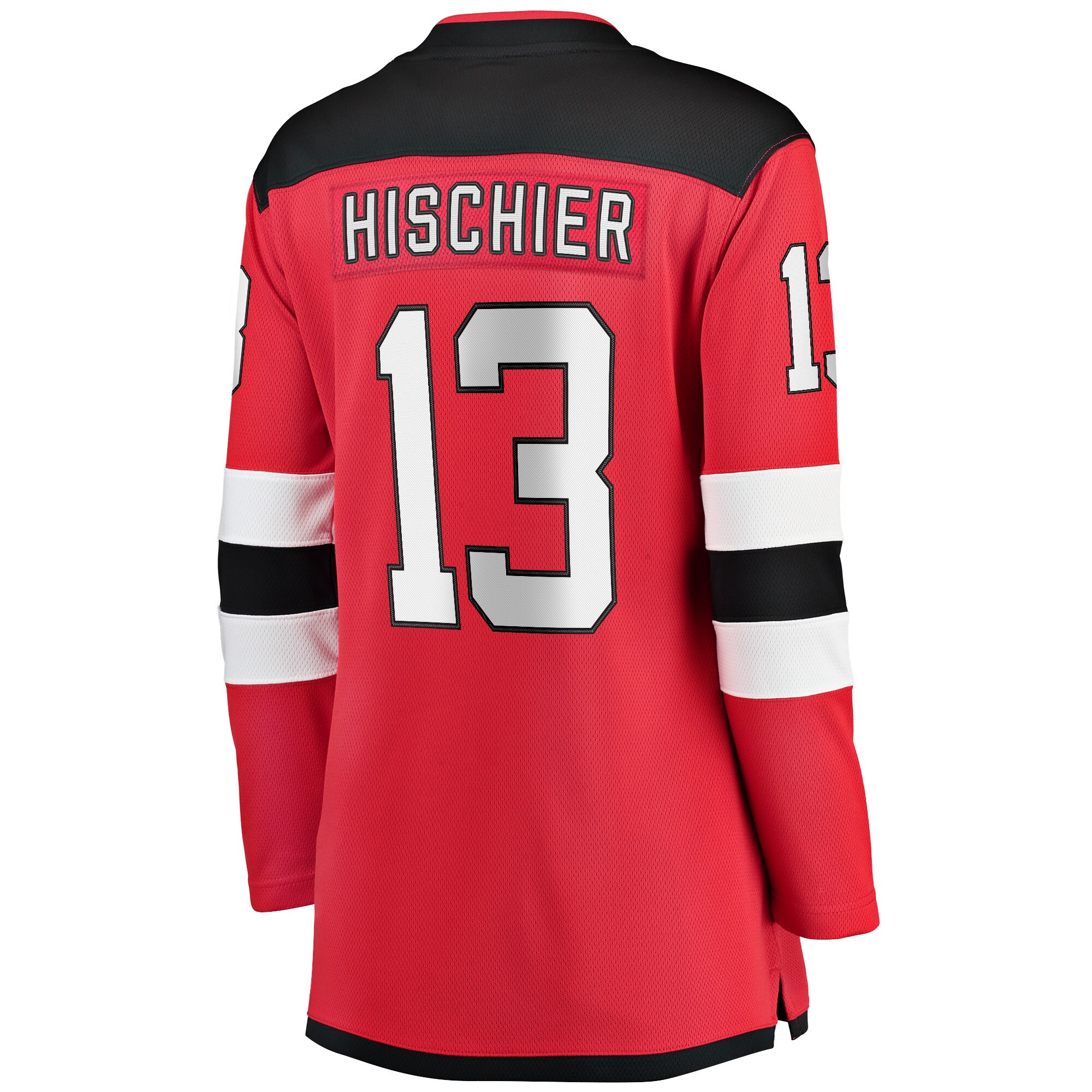 Nico Hischier New Jersey Devils Women's Captain Patch Home Breakaway Jersey - Red