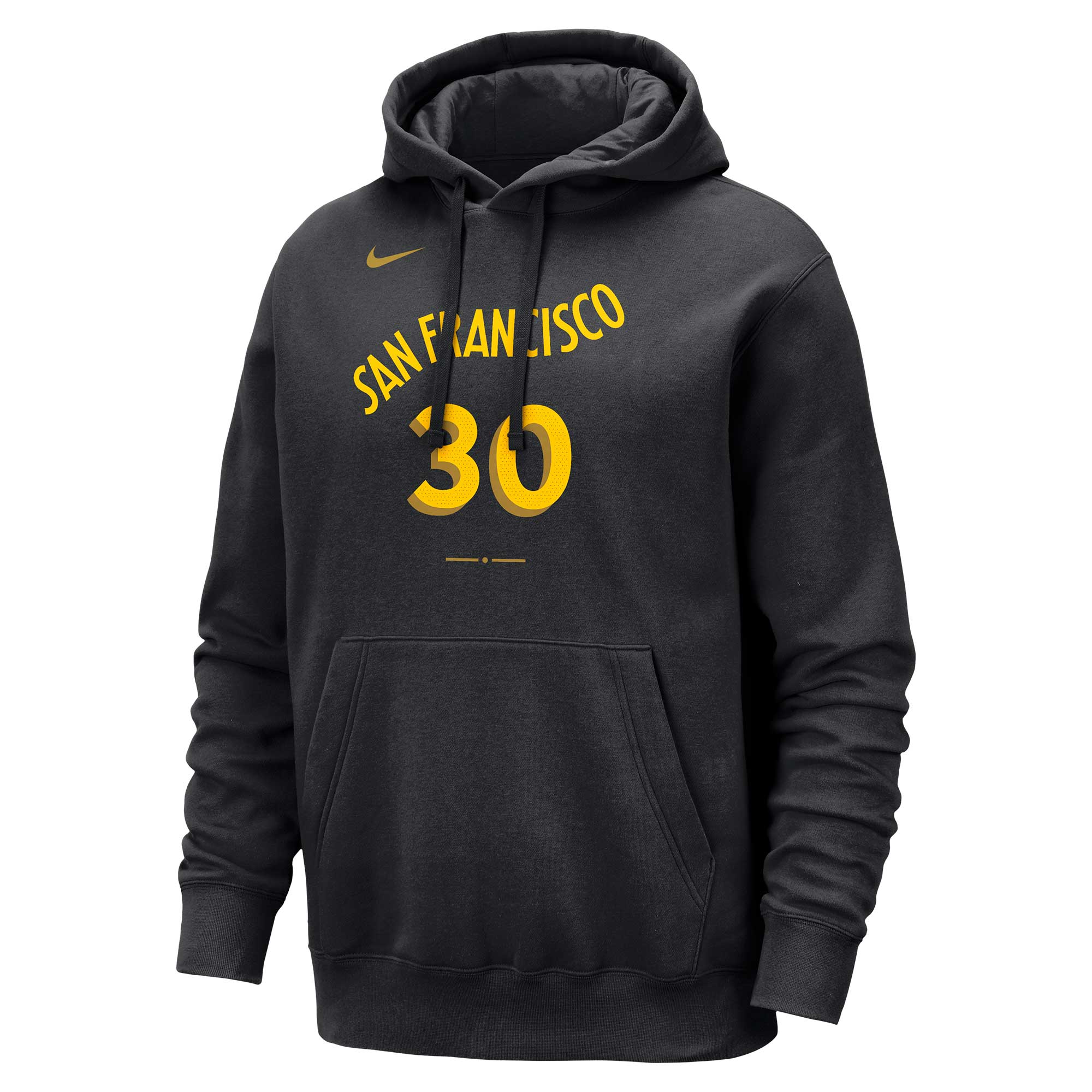Men's Golden State Warriors Stephen Curry  Black 2023/24 City Edition Name & Number Pullover Hoodie