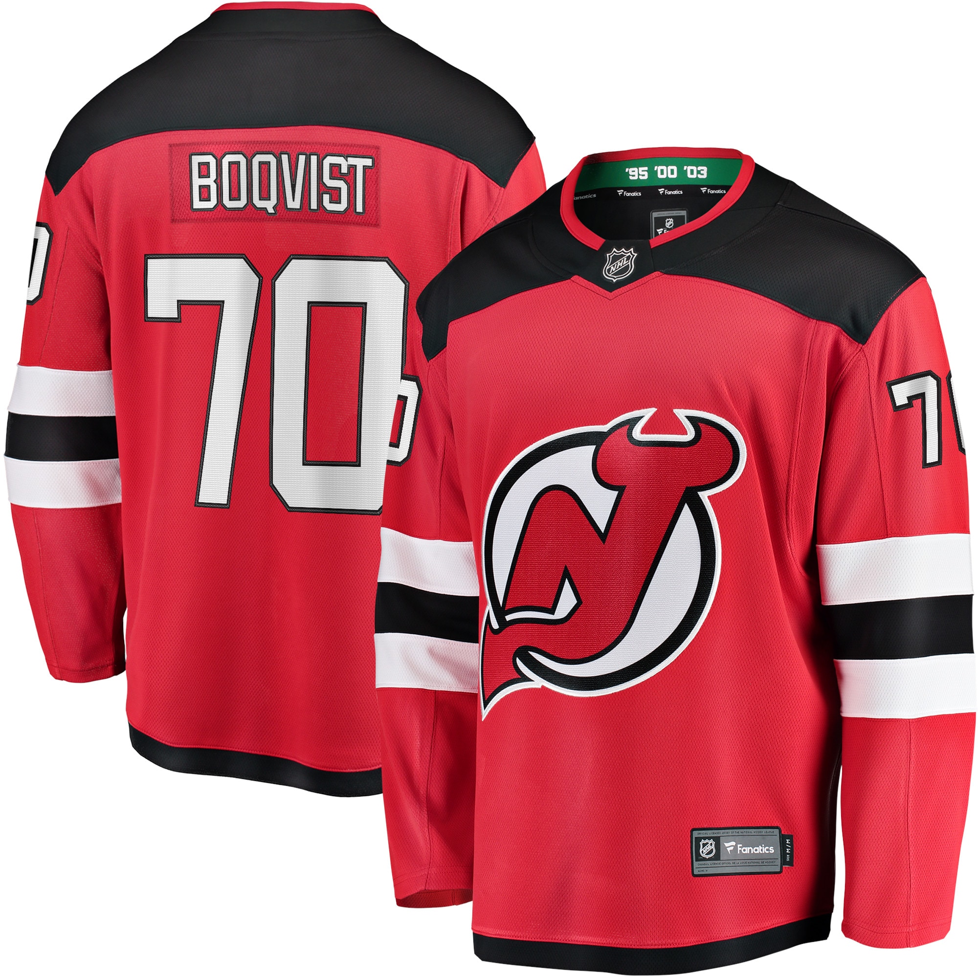 Jesper Boqvist New Jersey Devils Home Breakaway Player Jersey - Red