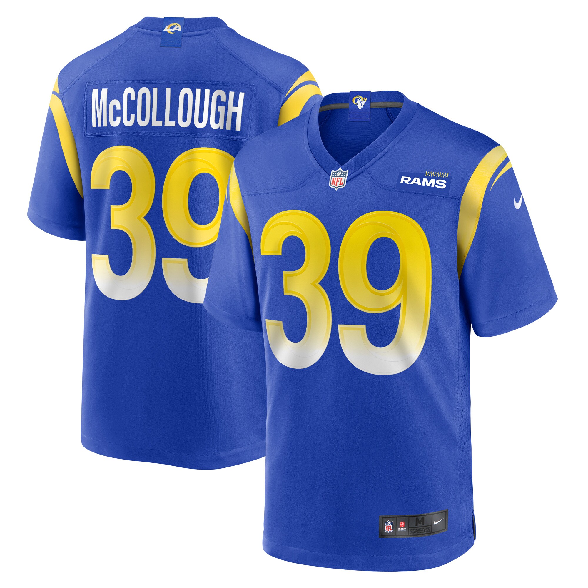 Jaylen McCollough Los Angeles Rams Game Jersey -  Royal