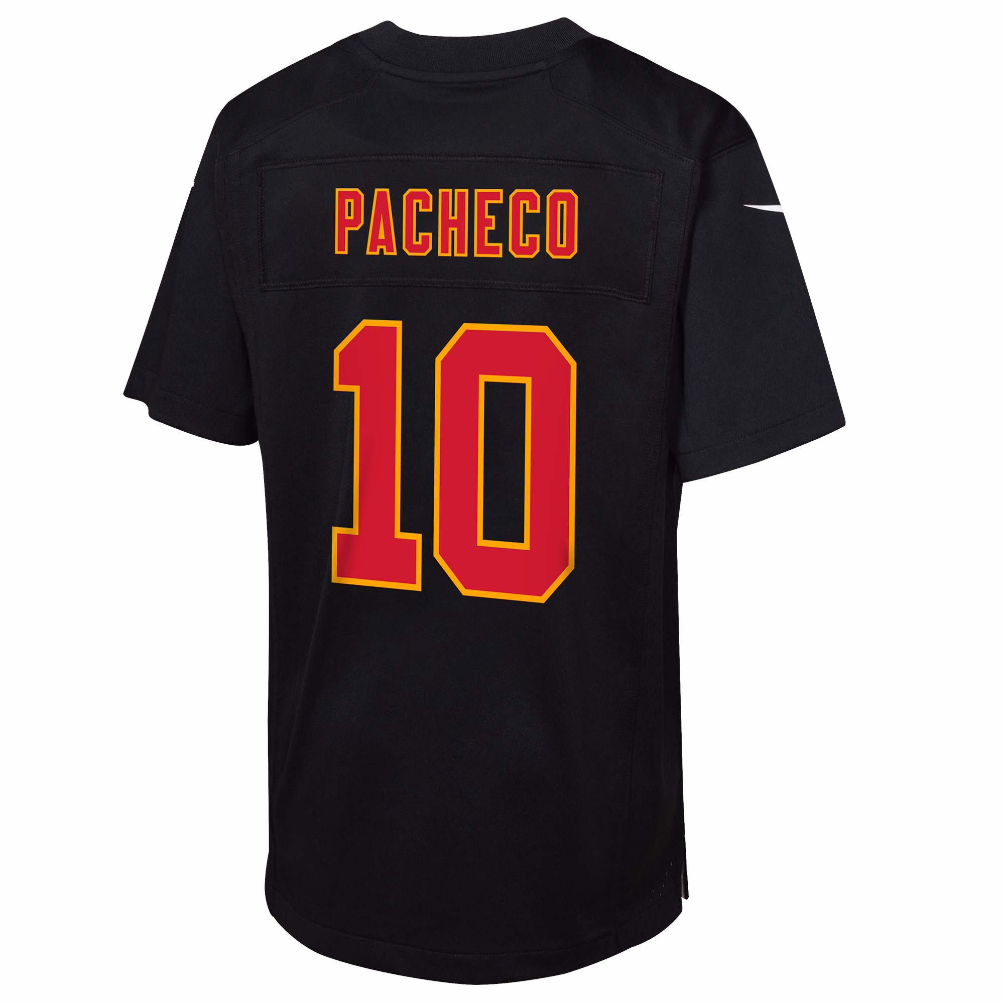 Isiah Pacheco Kansas City Chiefs  Youth 2023 Super Bowl LVIII Patch Carbon Fashion Game Jersey - Black