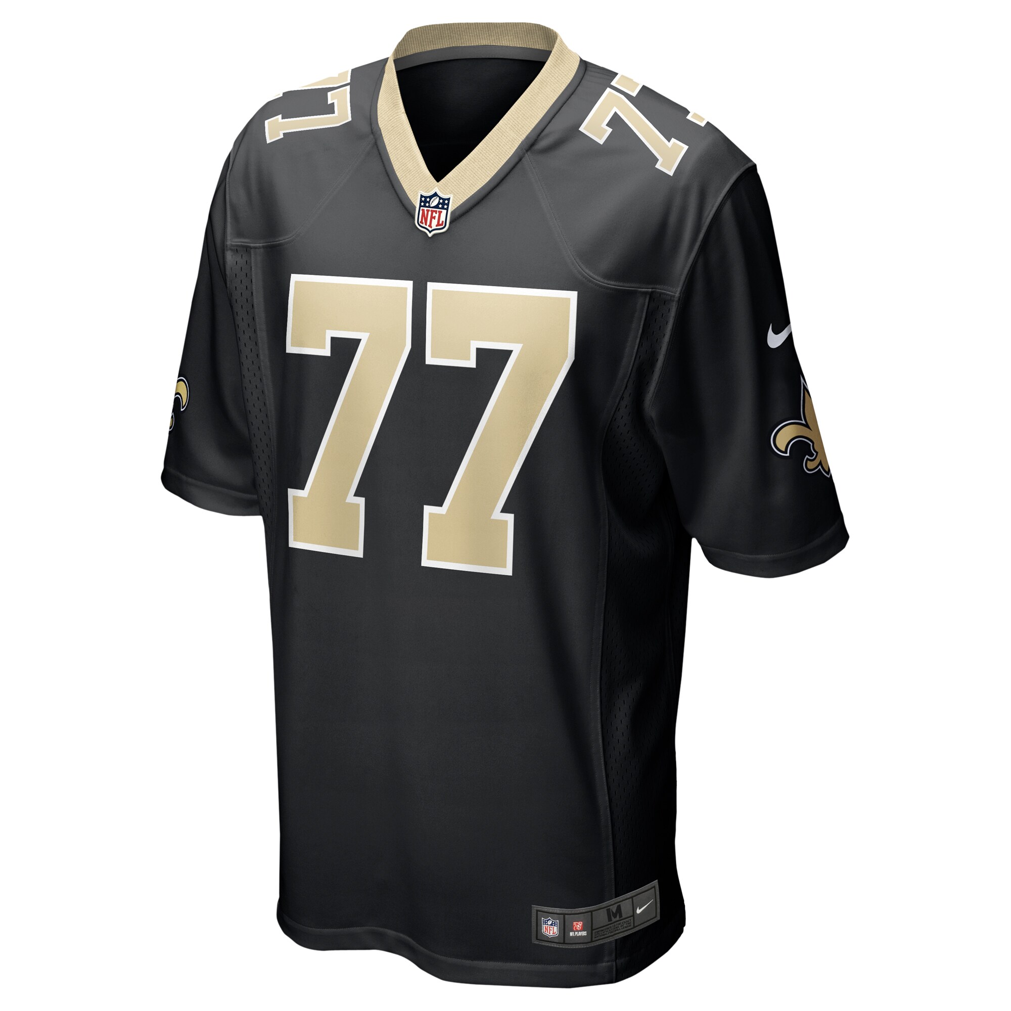 Cameron Erving New Orleans Saints  Game Jersey -  Black