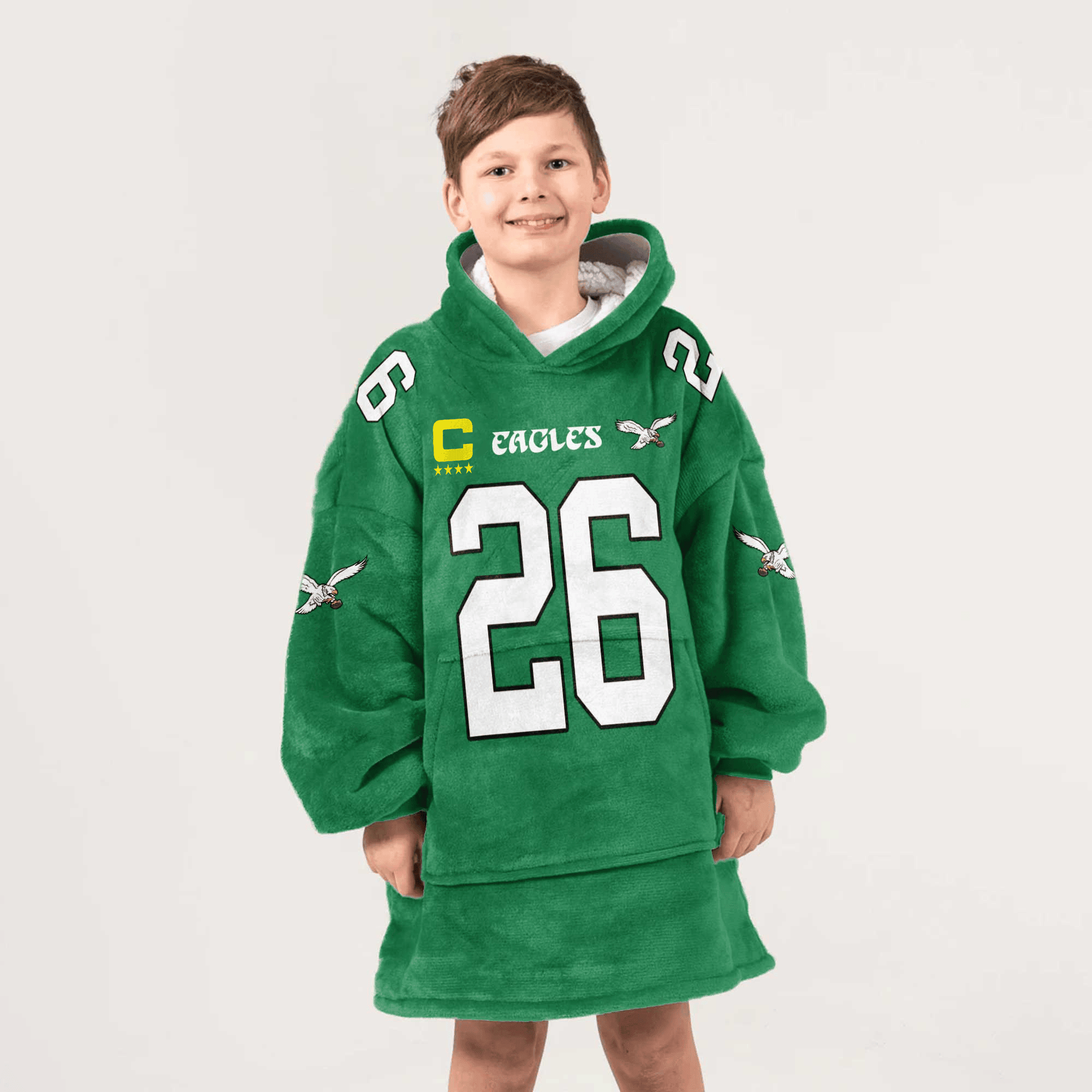 Captain S.B 26 Philadelphia Football Unisex Blanket Hoodie