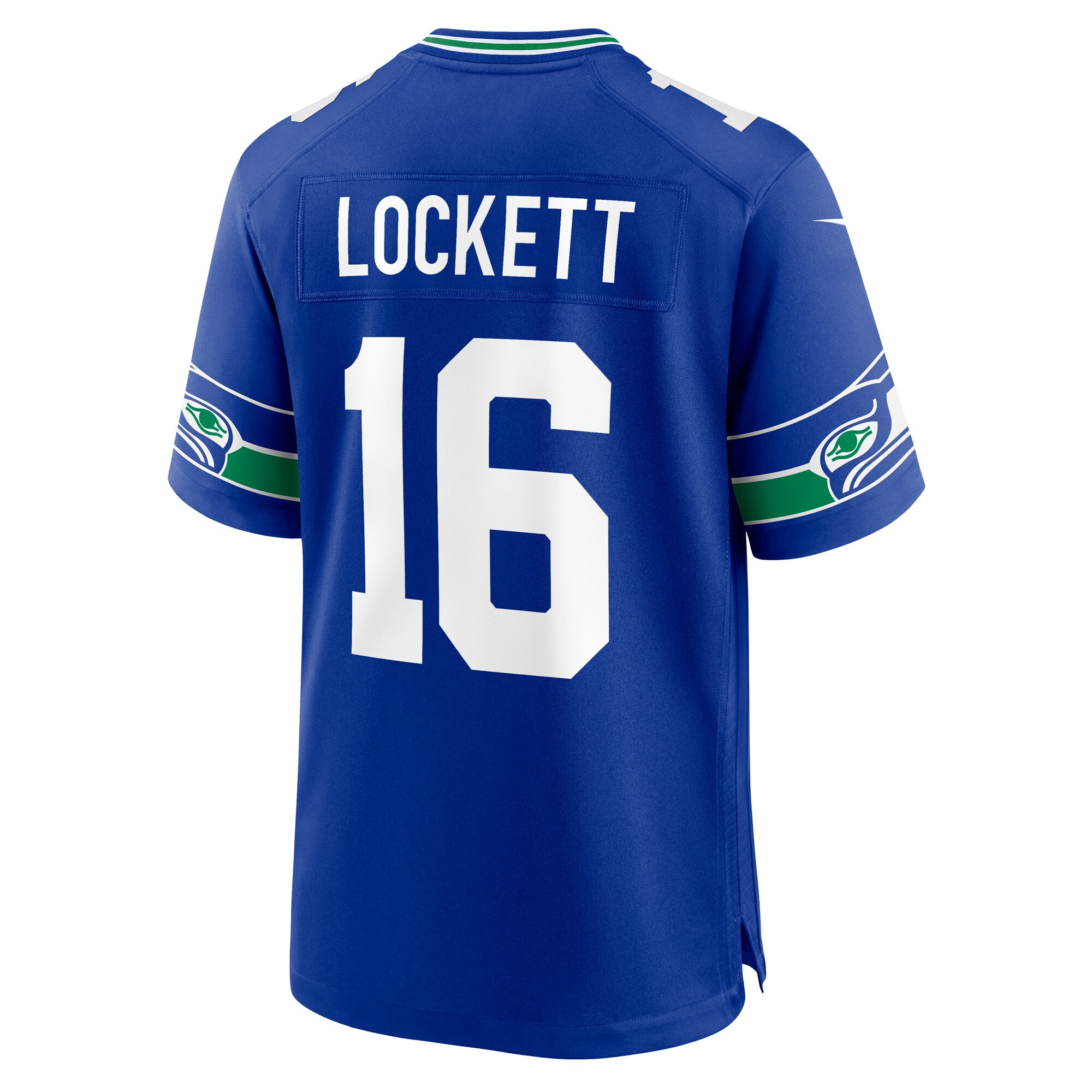 Tyler Lockett Seattle Seahawks Throwback Player Game Jersey - Royal