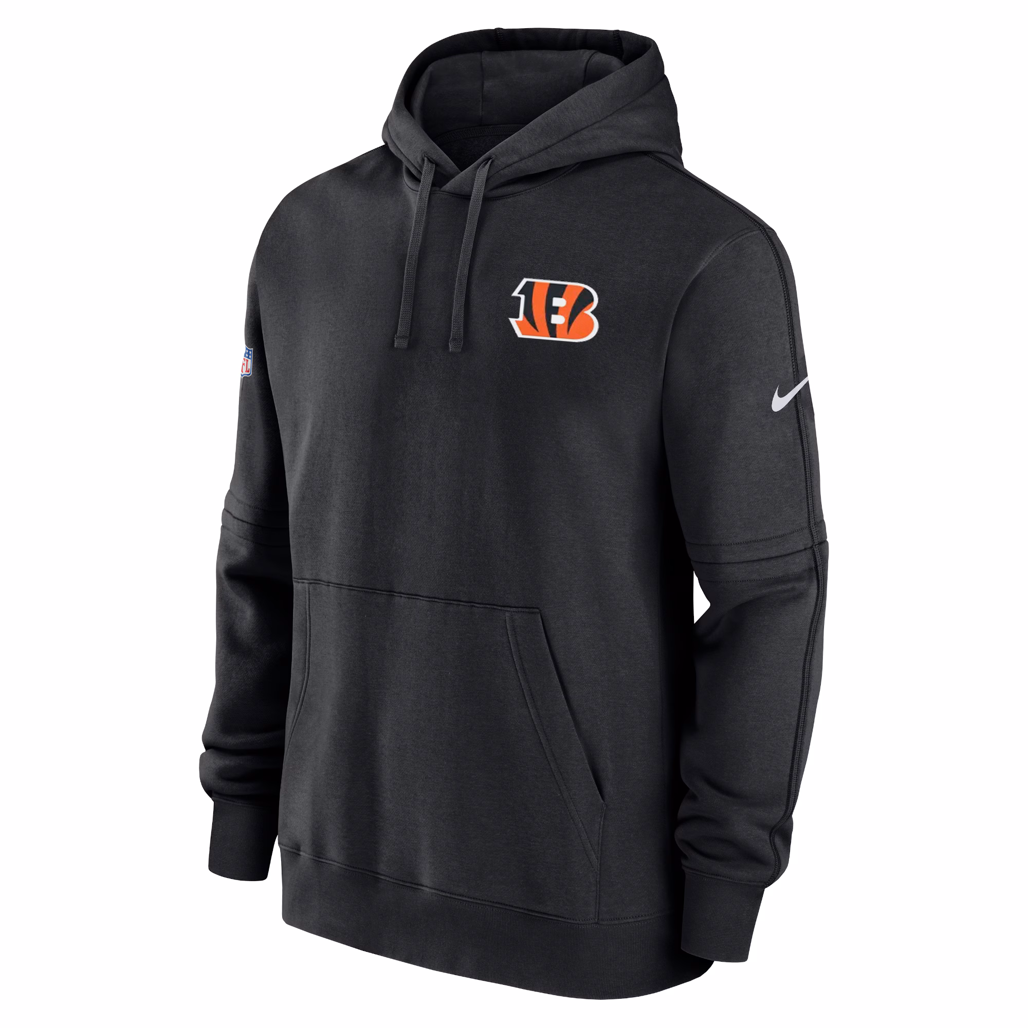 Cincinnati Bengals Sideline Club Fleece Pullover Hoodie - Black