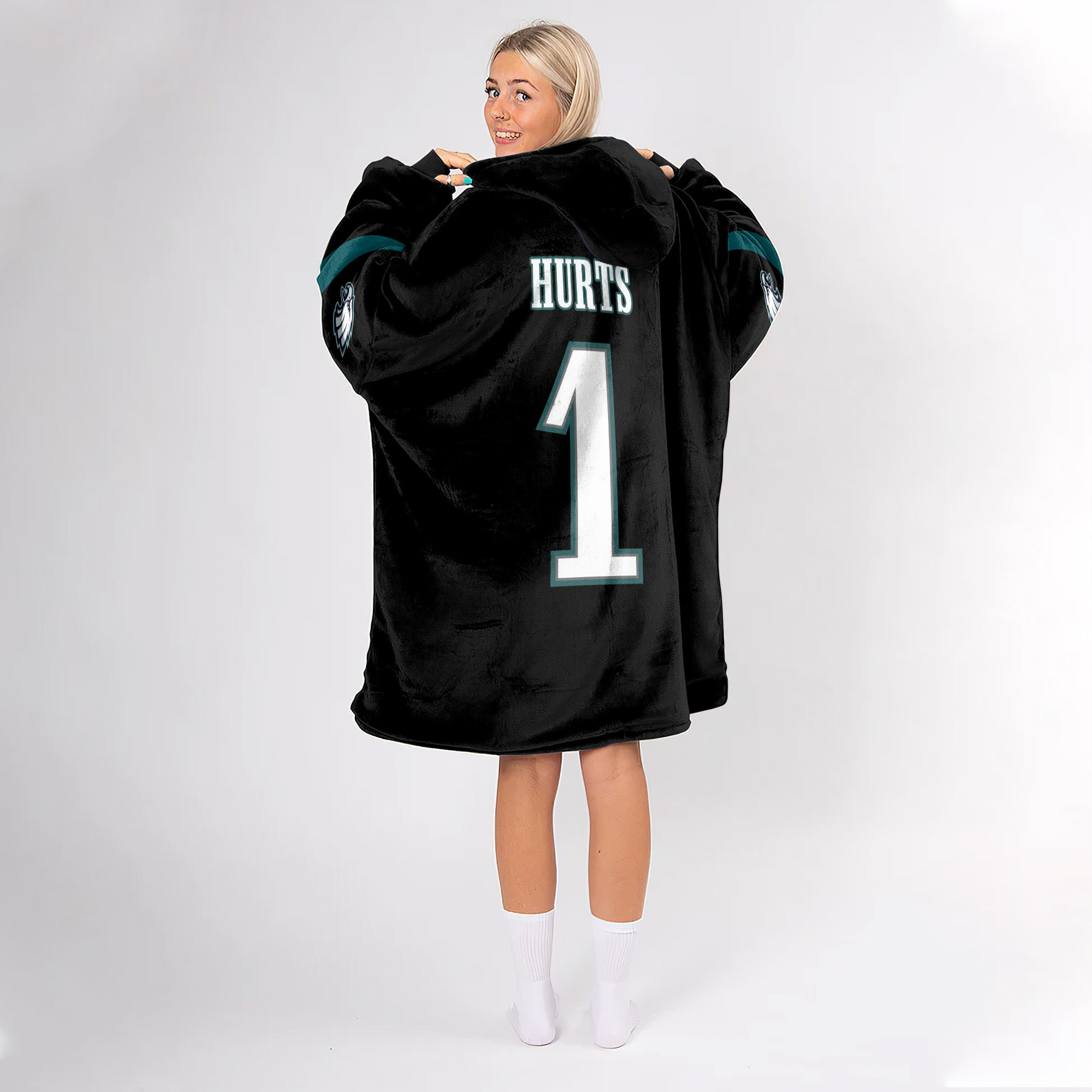 Adult 1 Philadelphia Football Unisex Blanket Hoodie