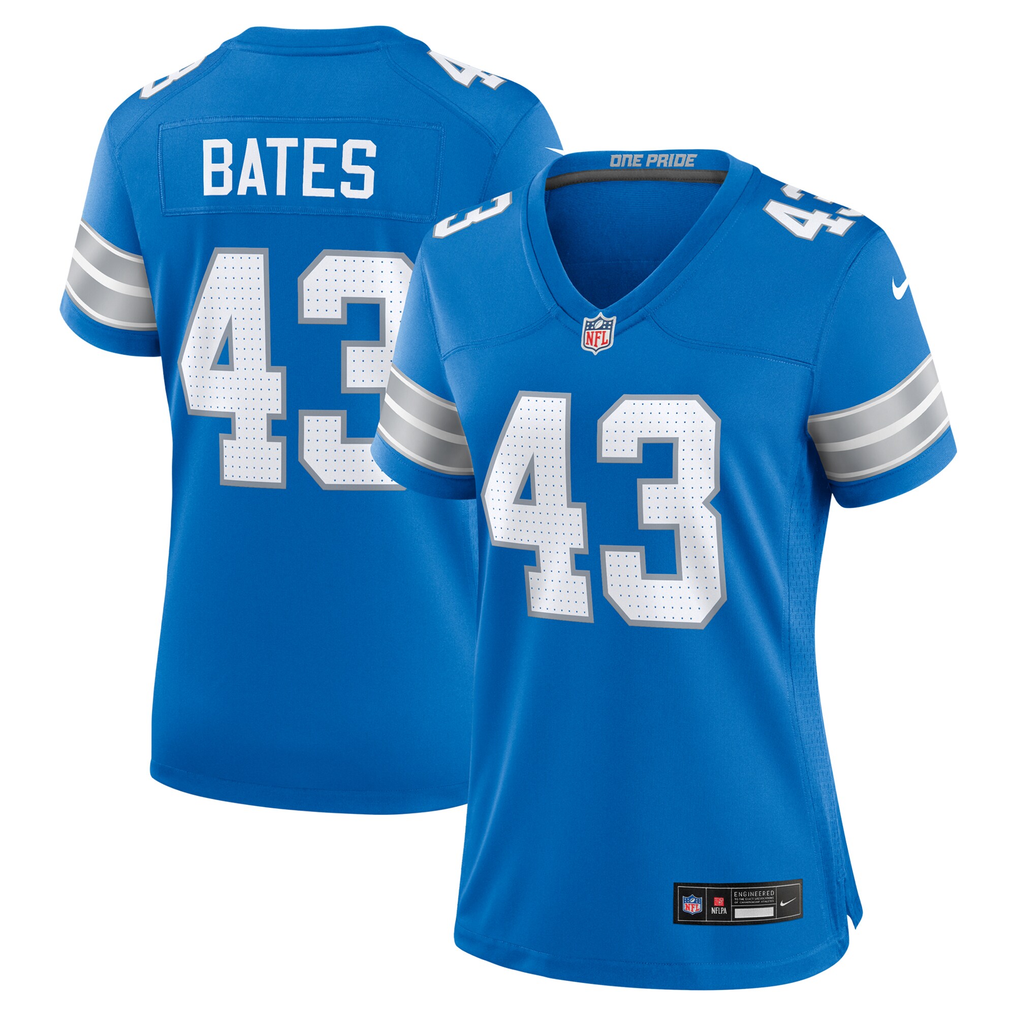 Jake Bates Detroit Lions Women's Team Game Jersey -  Blue