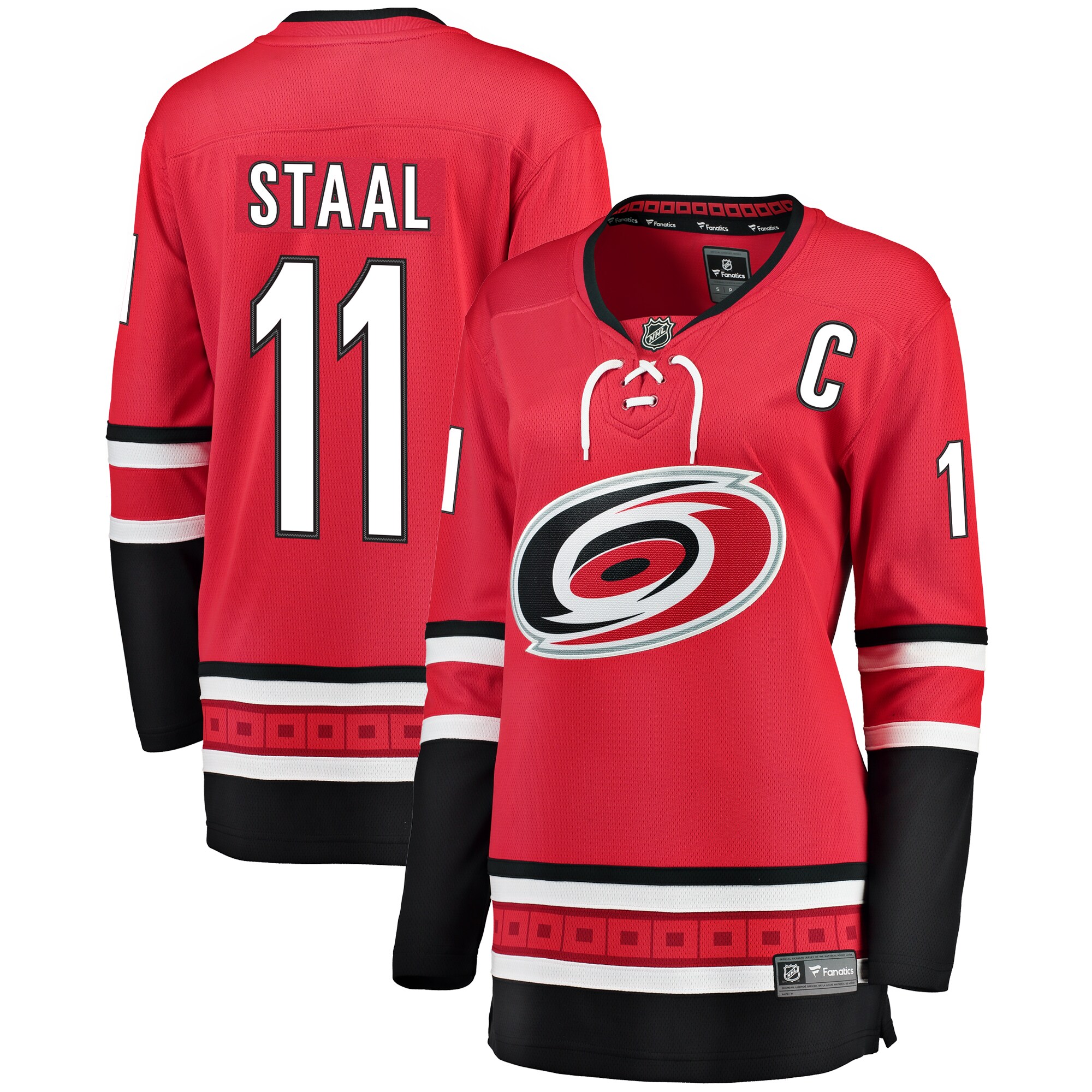 Staal Carolina Hurricanes Women's Home Breakaway Player Jersey - Red