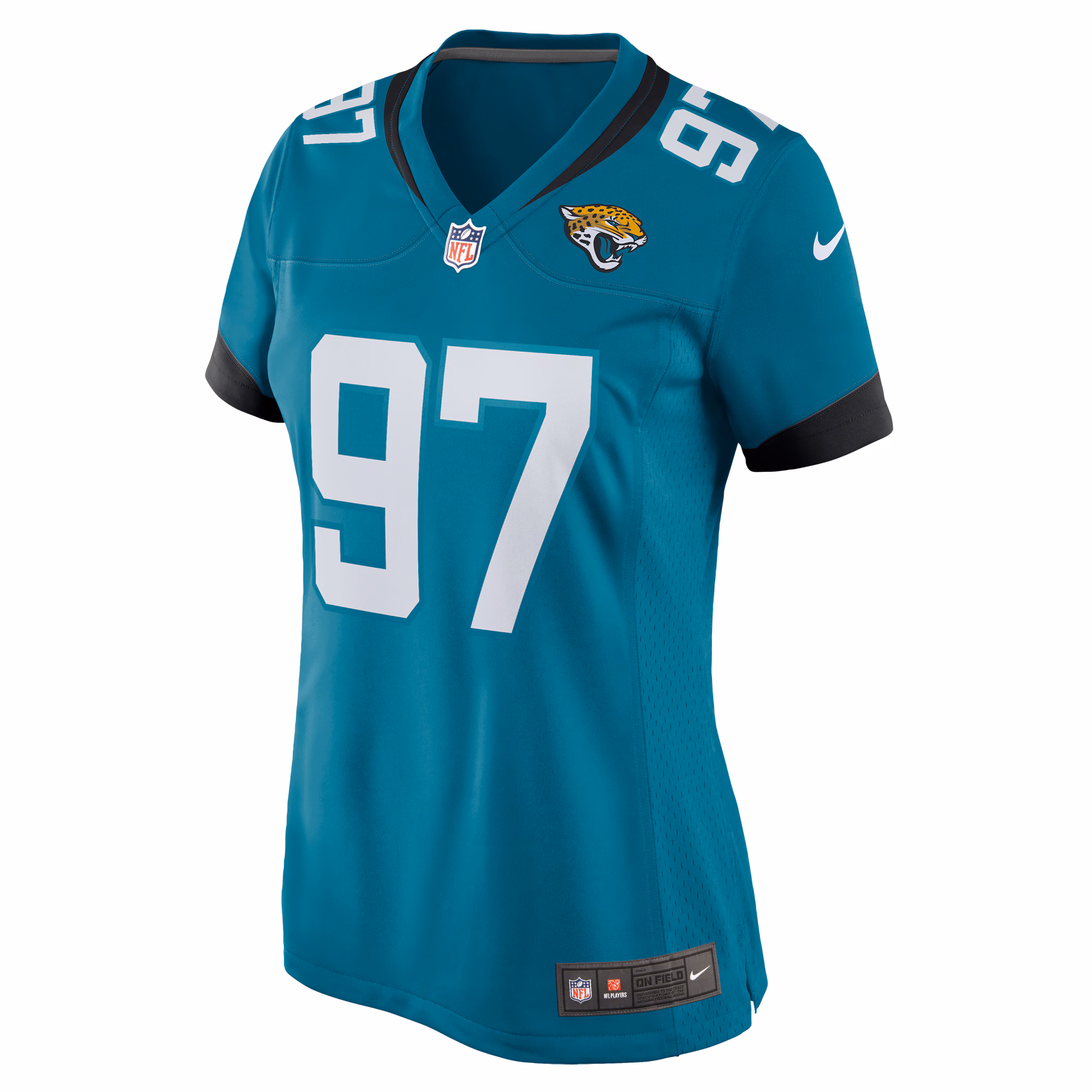 Henry Mondeaux Jacksonville Jaguars Women's  Game Jersey -  Teal
