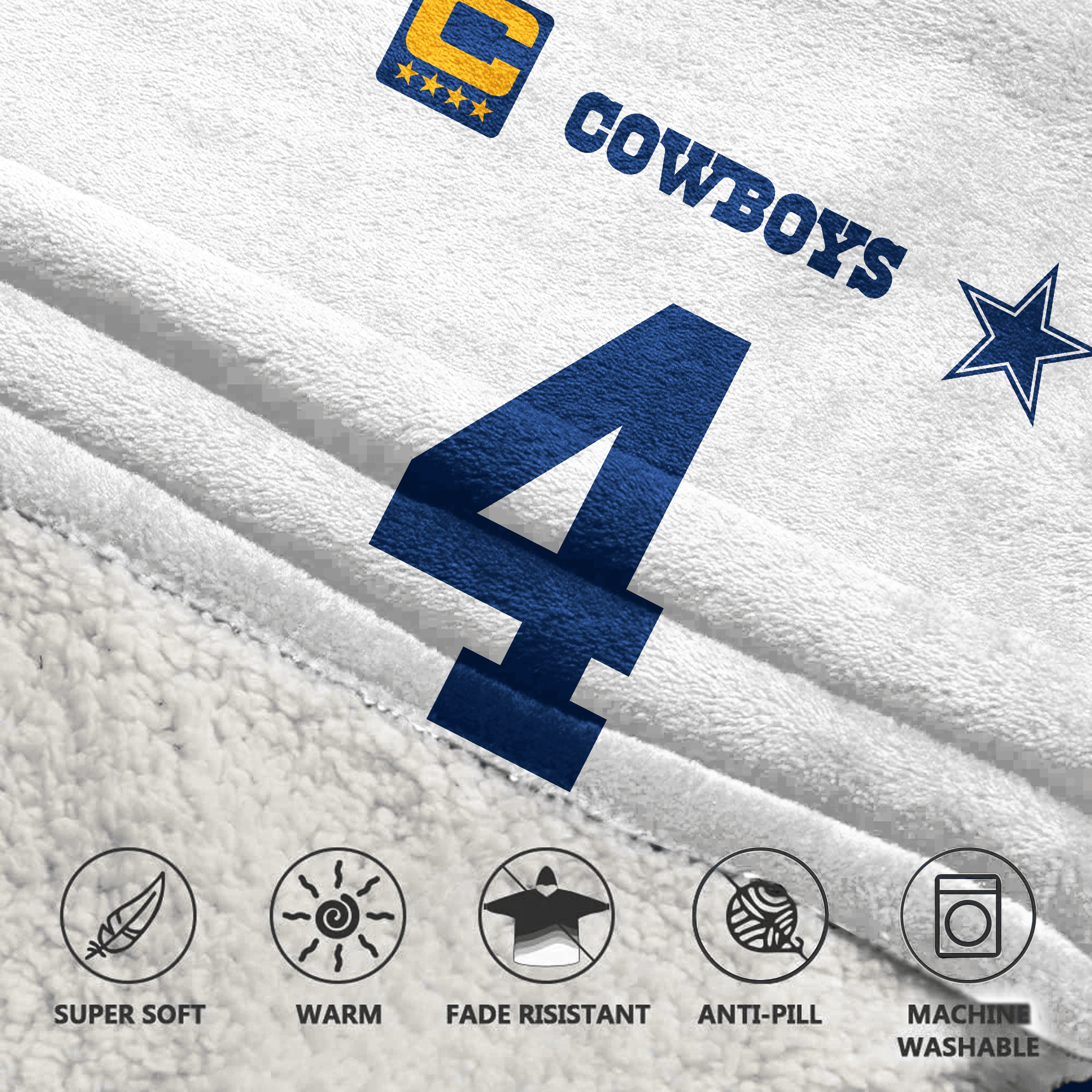 Adult D.P 4 Captain Dalllas Football Unisex Blanket Hoodie