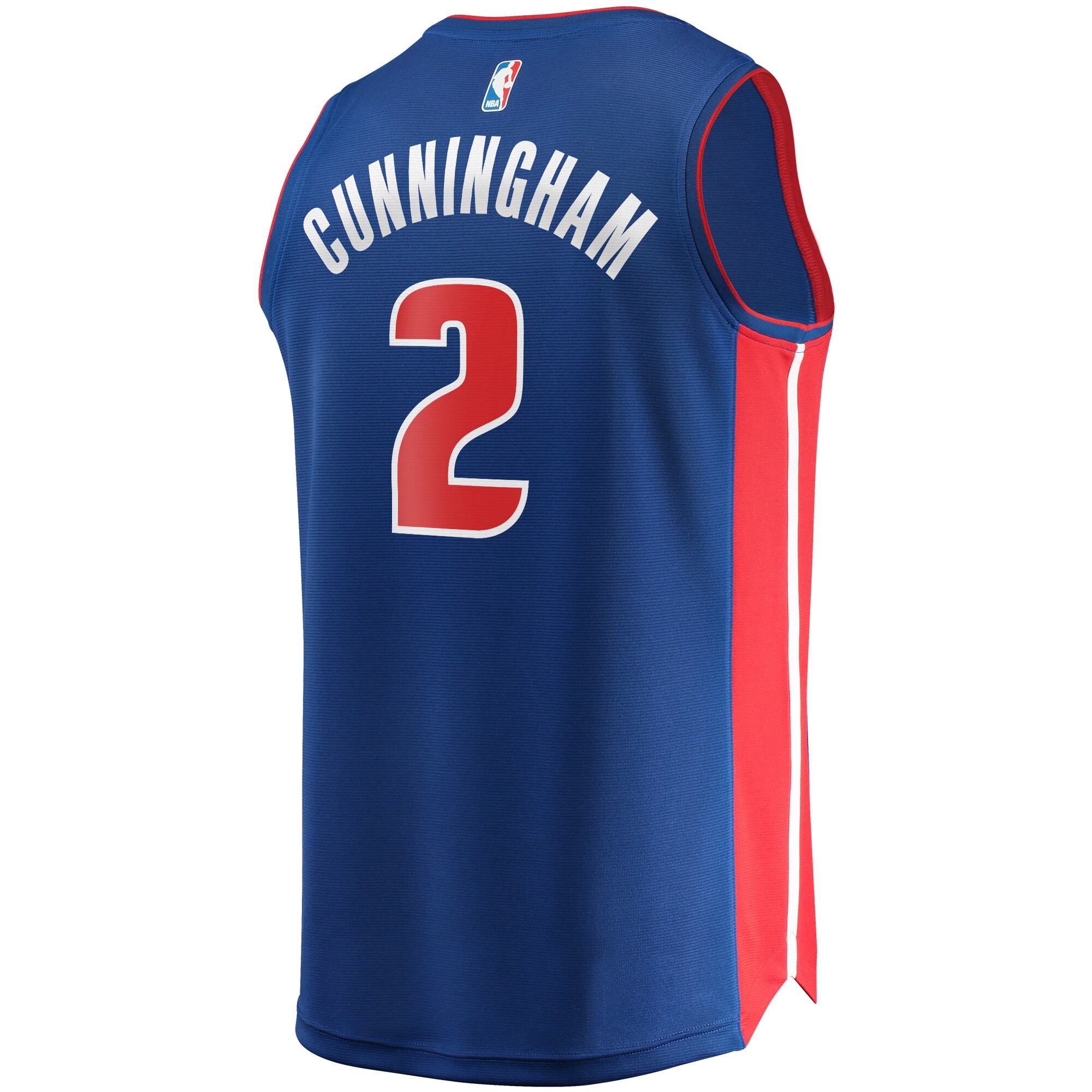 Cade Cunningham Detroit Pistons  2021 NBA Draft First Round Pick Fast Break Replica Jersey Blue - Icon Edition