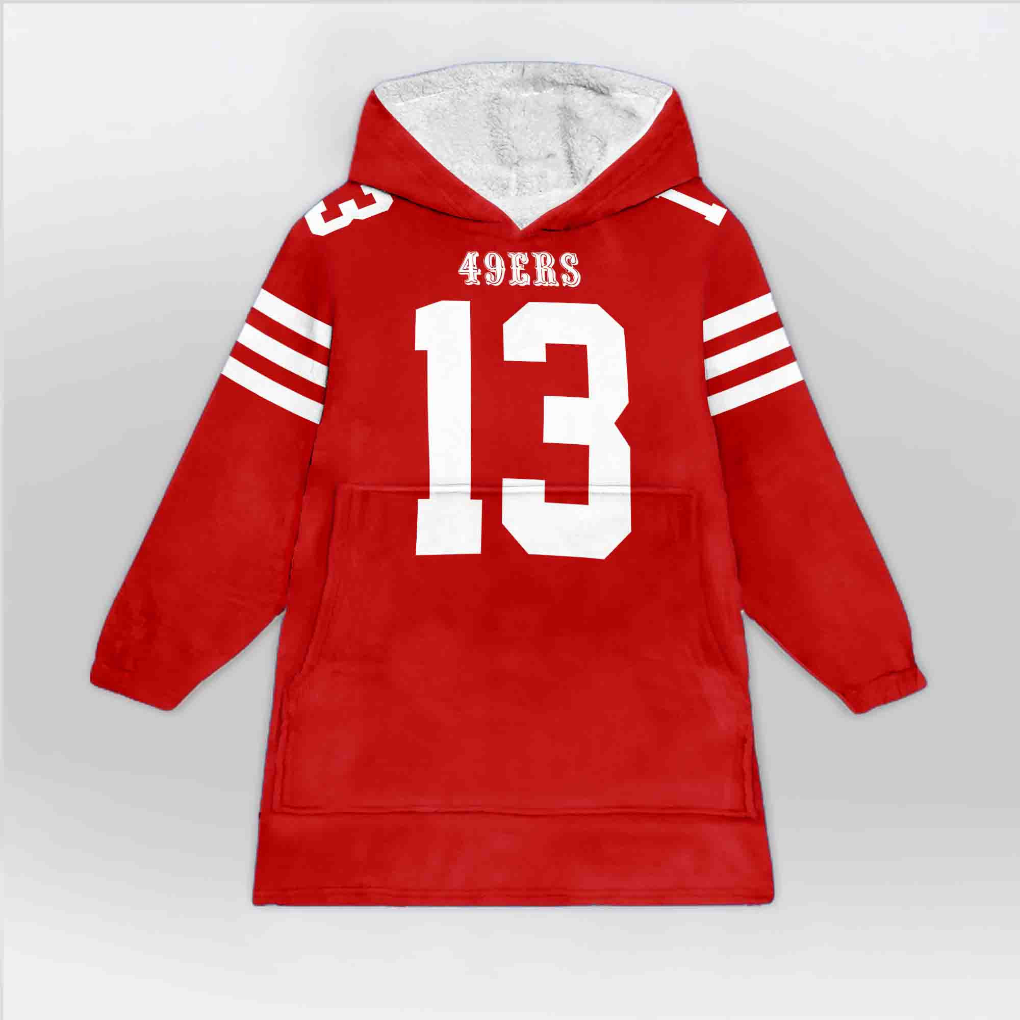 Adult B.P 13 San Francisco 49ers Football Unisex Blanket Hoodie