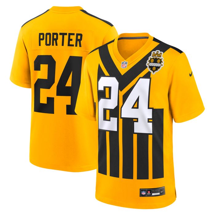 Joey Porter Jr. #24 Men's Replica '33 Throwback Jersey
