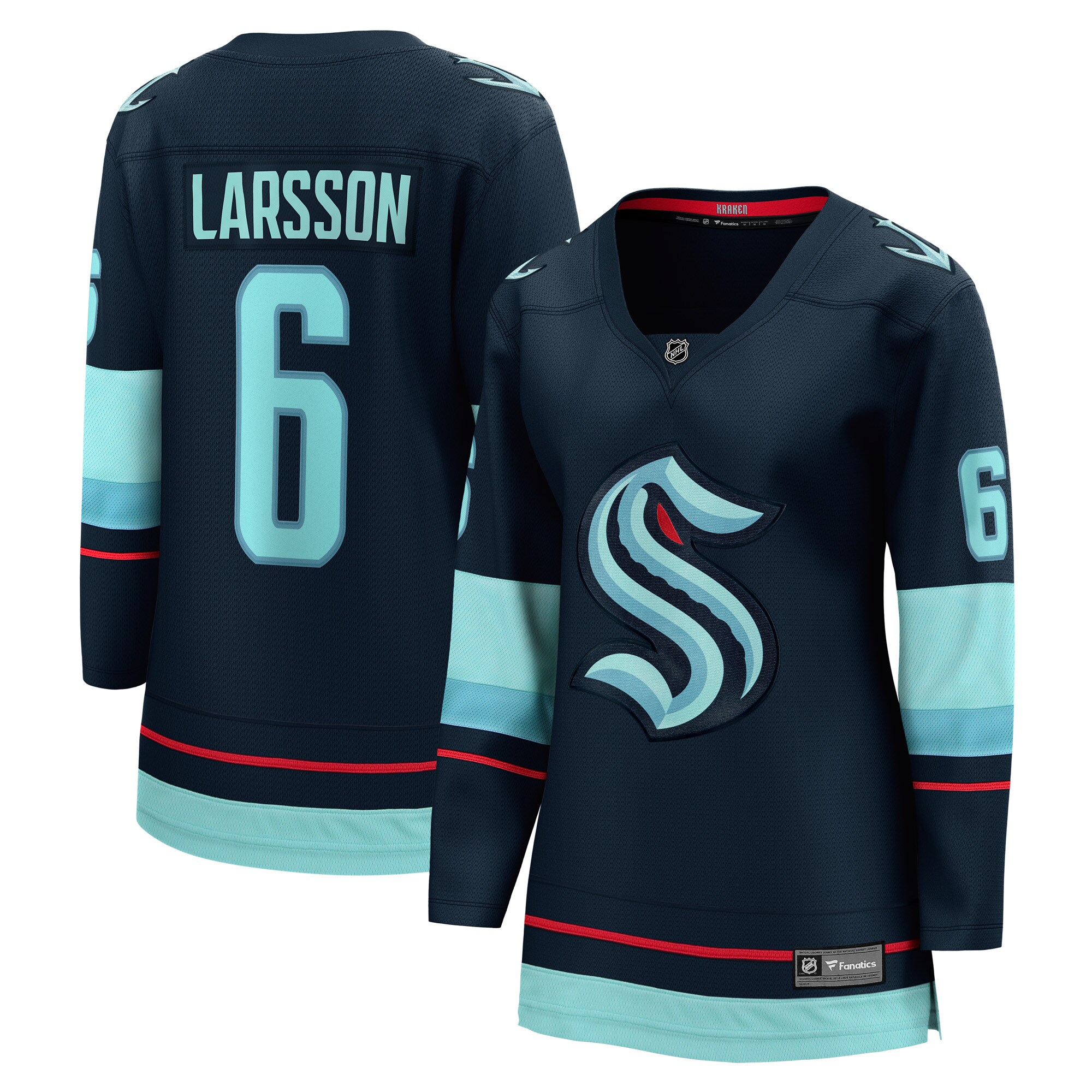 Adam Larsson Seattle Kraken Women's Home Breakaway Player Jersey - Deep Sea Blue