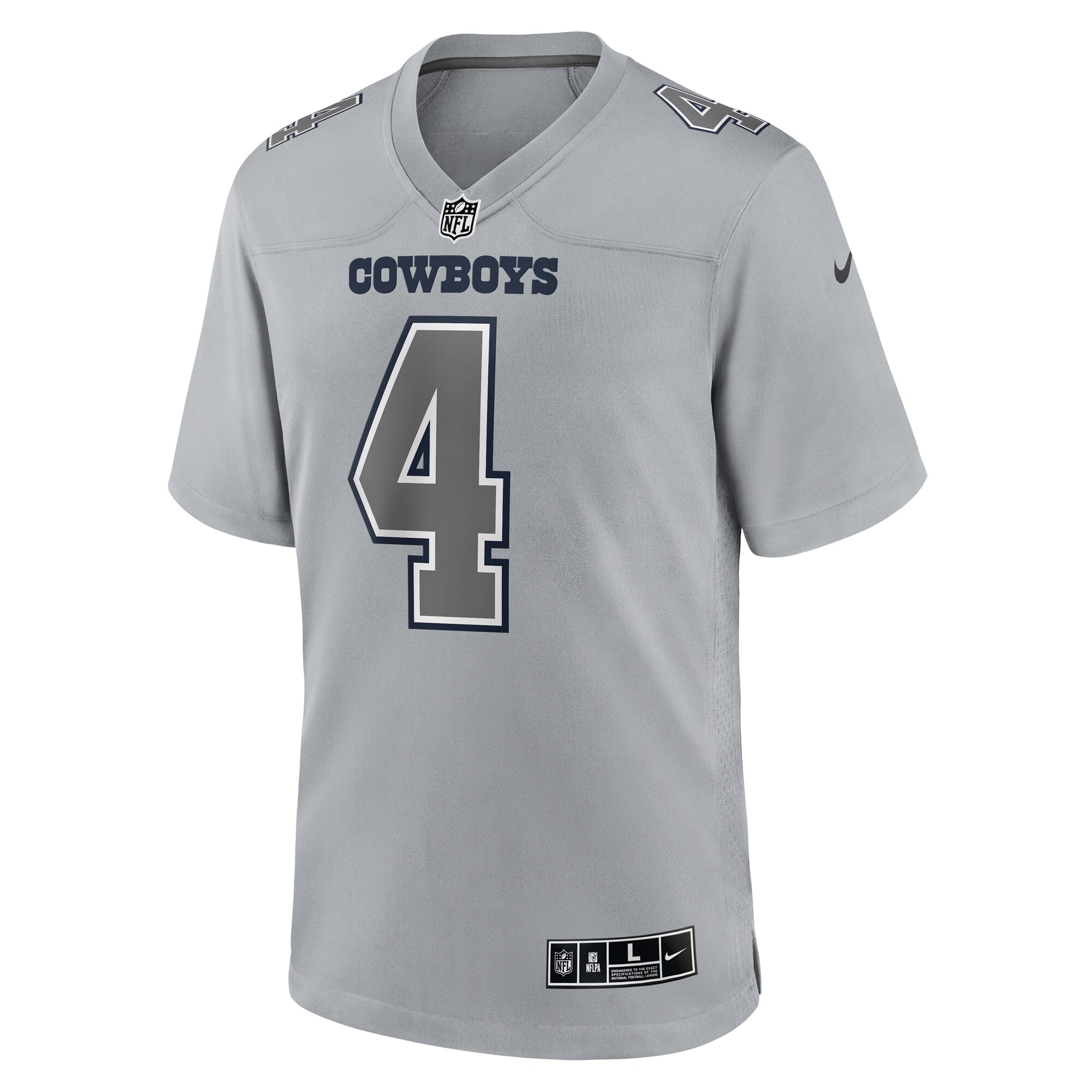 Dak Prescott Dallas Cowboys Atmosphere Fashion Game Jersey - Gray