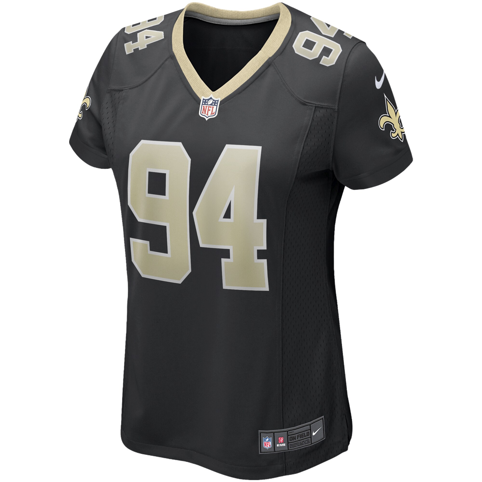 Cameron  New Orleans Saints  Women's Game Jersey - Black
