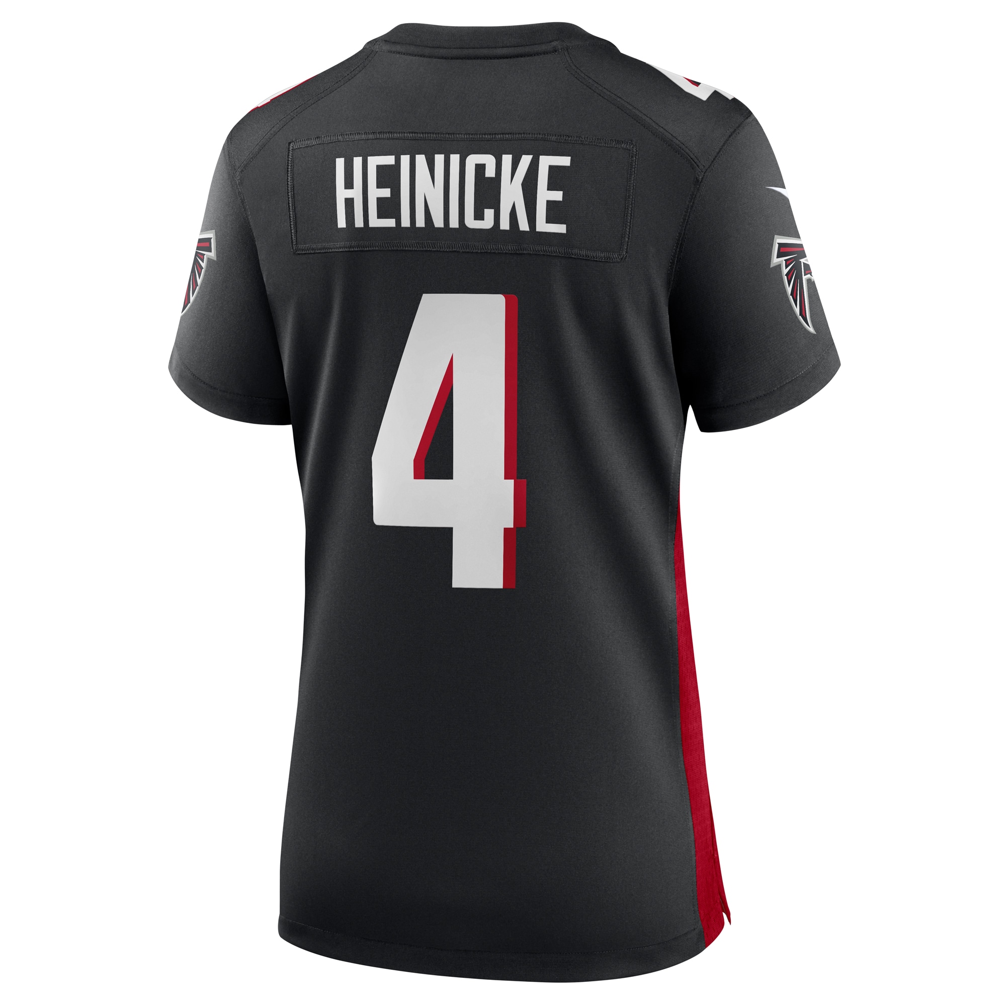 Taylor Heinicke Atlanta Falcons Women's Game Player Jersey - Black