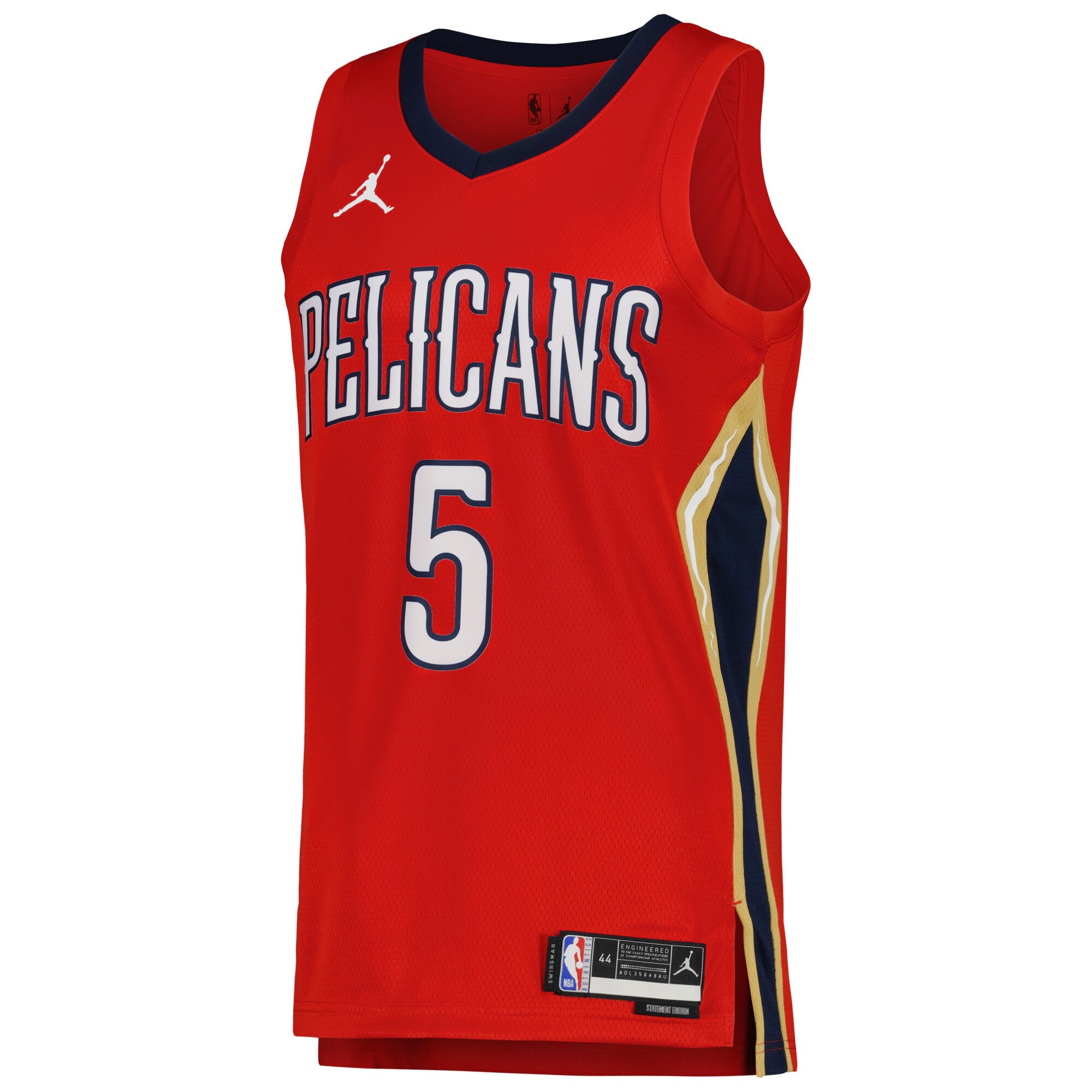Herbert Jones 2022/23 New Orleans Pelicans  Unisex Swingman Jersey - Statement Edition - Red