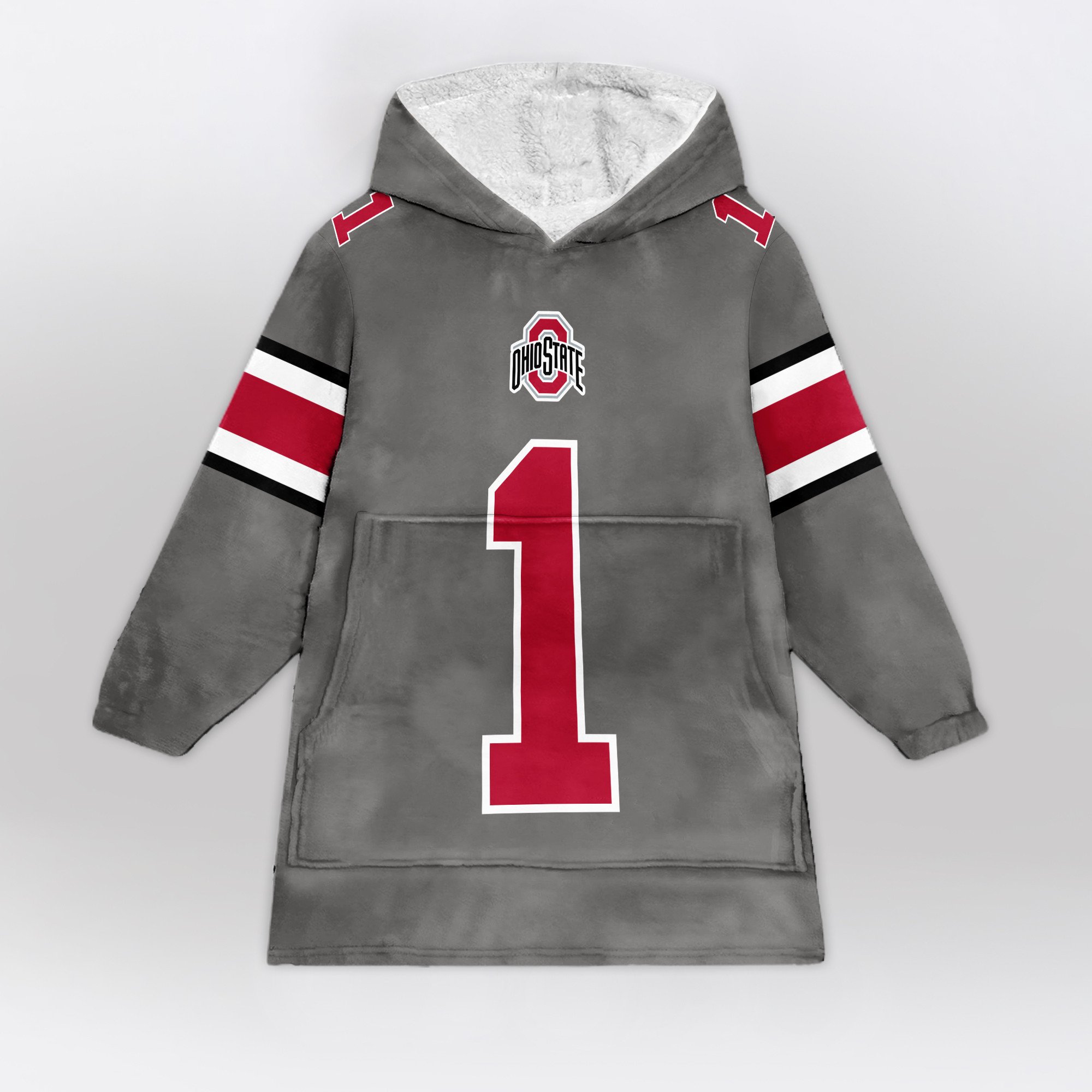 Adult 1 Ohio State Football Unisex Blanket Hoodie