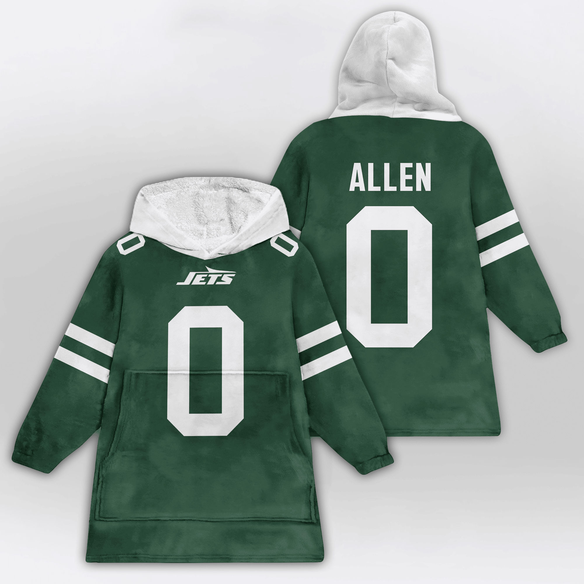 Kid B.A 0 New York J Football Unisex Blanket Hoodie