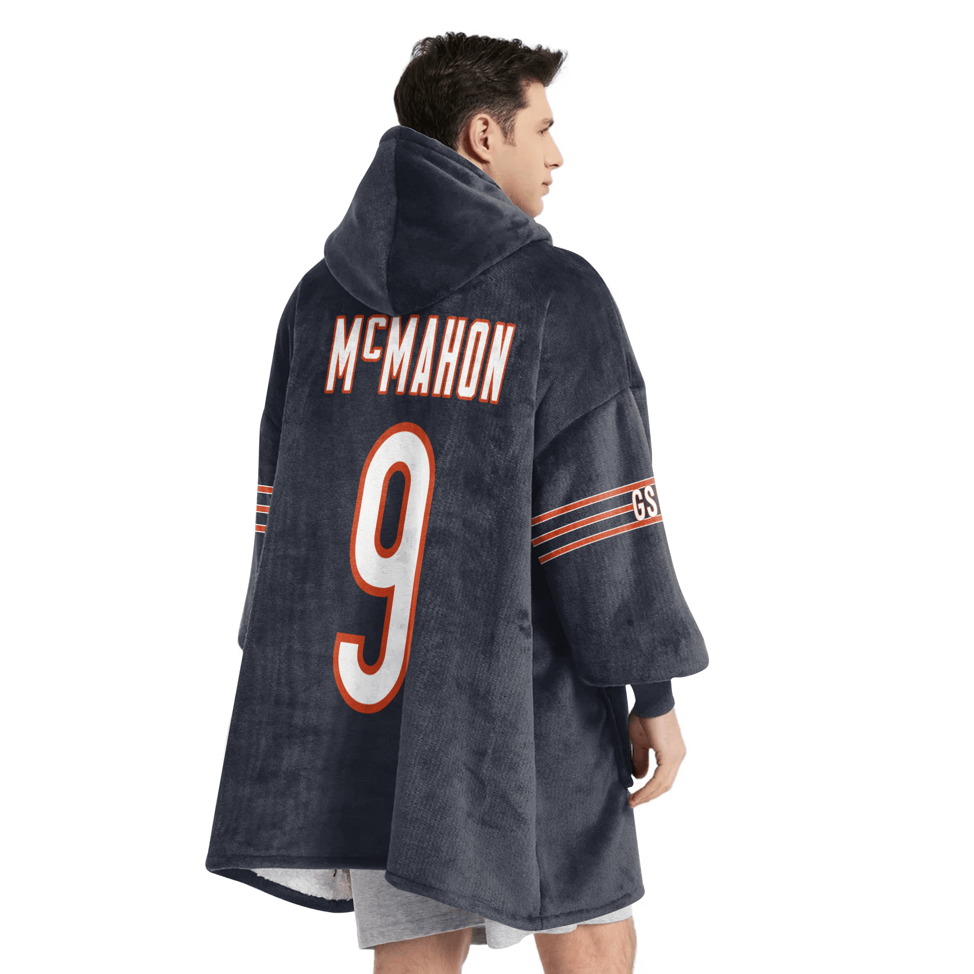 Adult J.M 9 Chicago Football Unisex Blanket Hoodie