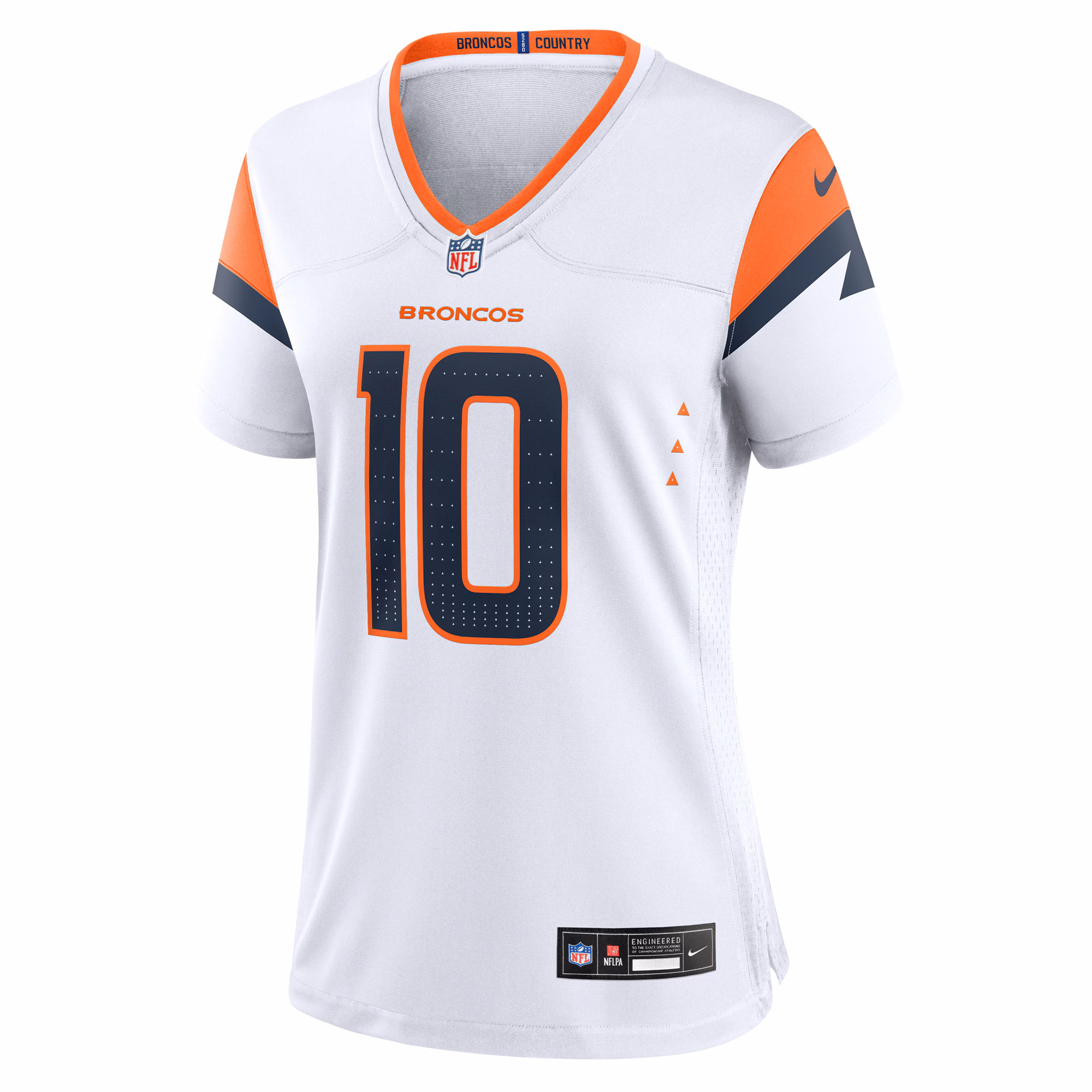 Bo Nix Denver Broncos Women's Game Jersey -  White