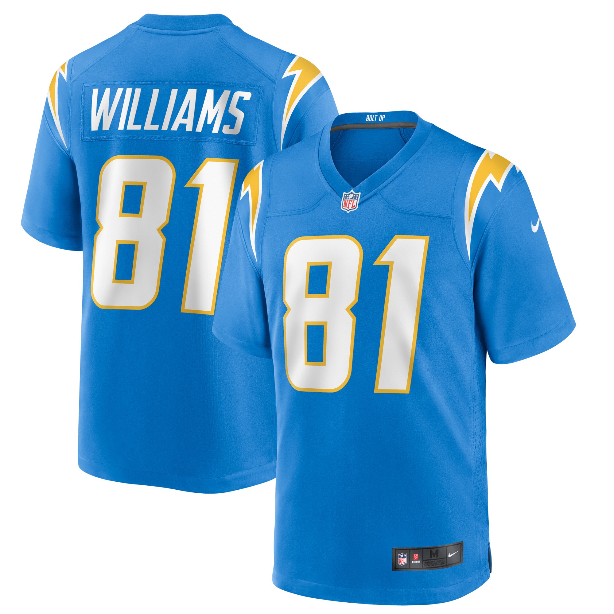 Mike Williams Los Angeles Chargers  Game Jersey - Powder Blue