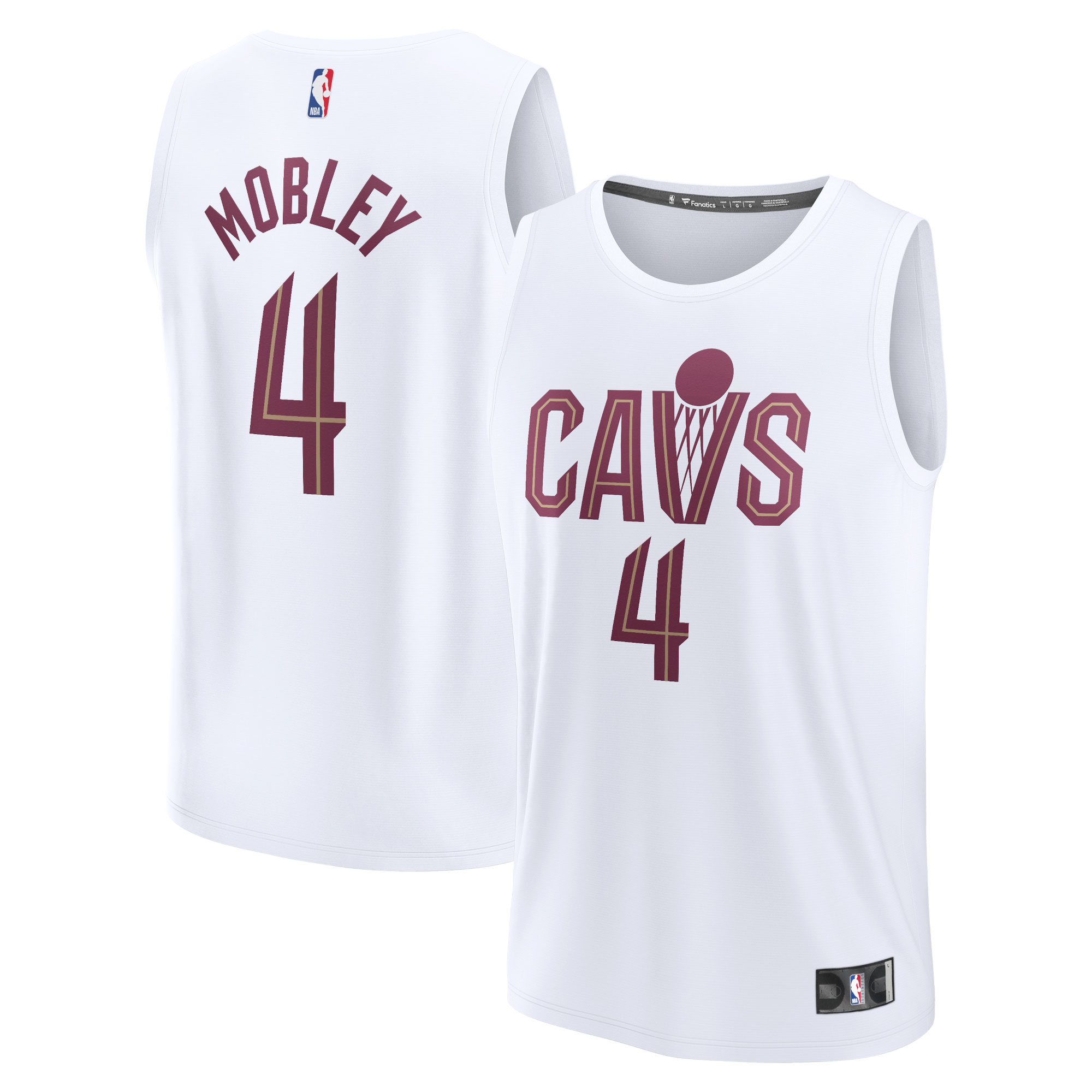 Evan Mobley Cleveland Cavaliers  Fast Break Replica Jersey - Association Edition - White