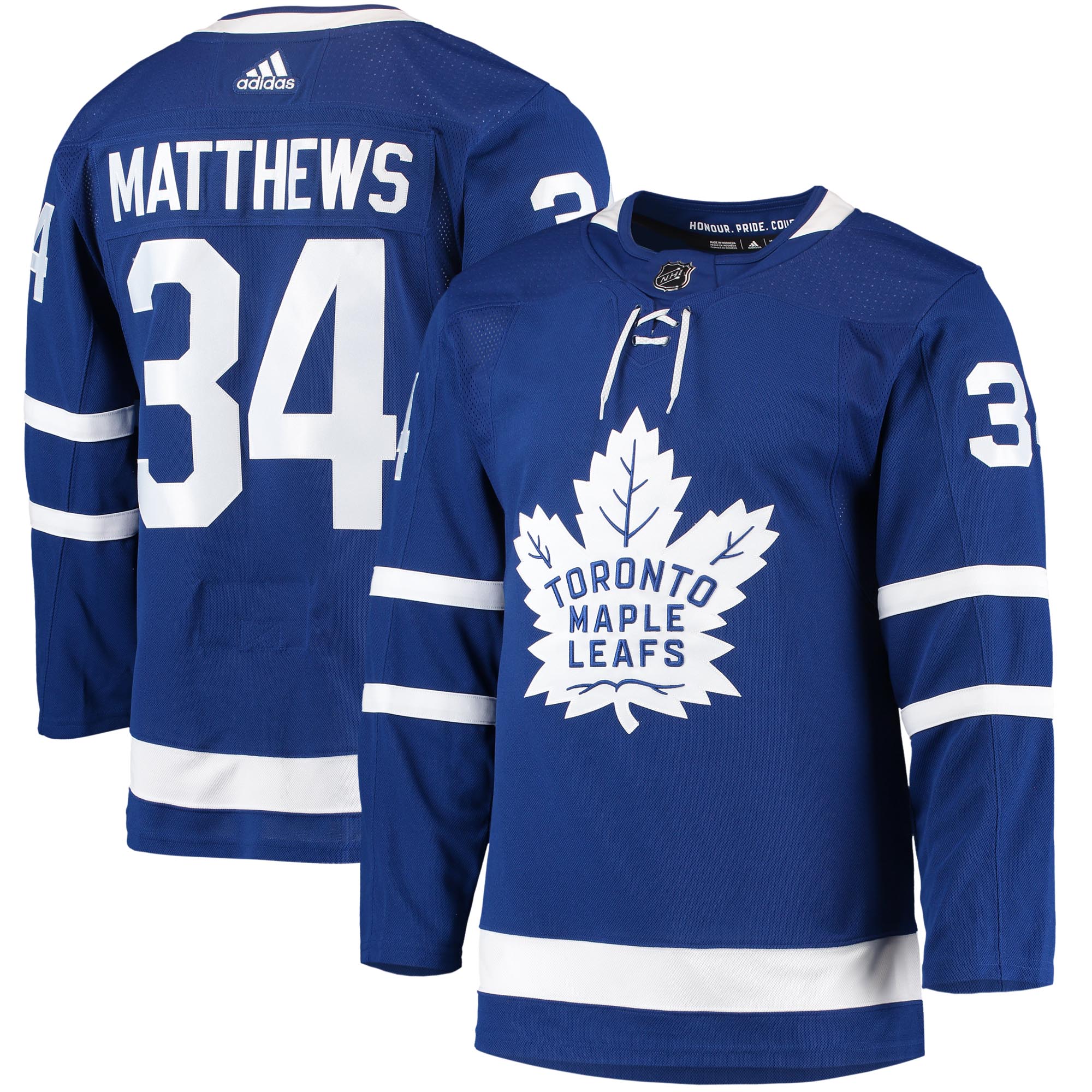 Auston Matthews Toronto Maple Leafs  Home Primegreen Authentic Pro Player Jersey - Blue