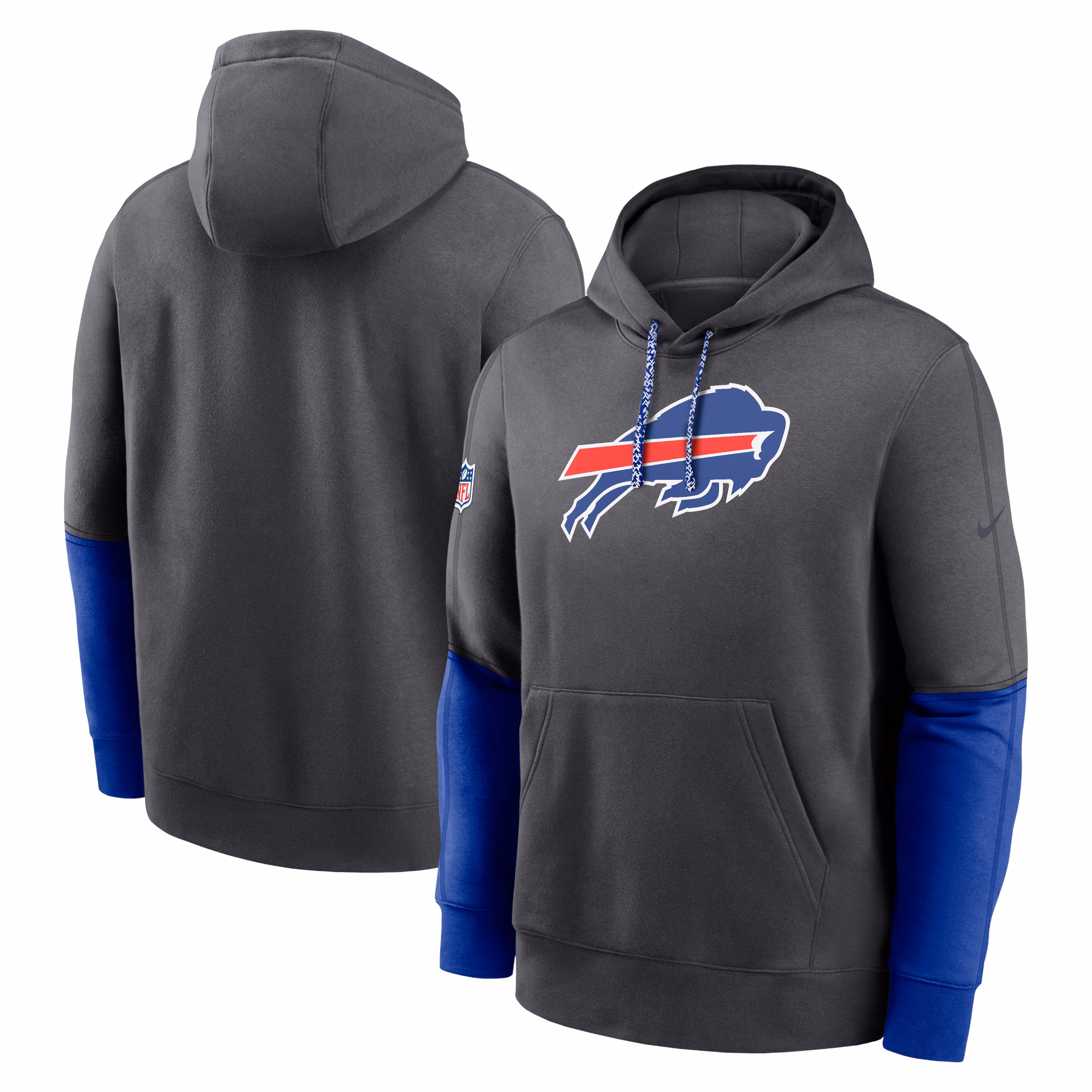 Buffalo Bills 2024 Sideline Club Pullover Hoodie - Red