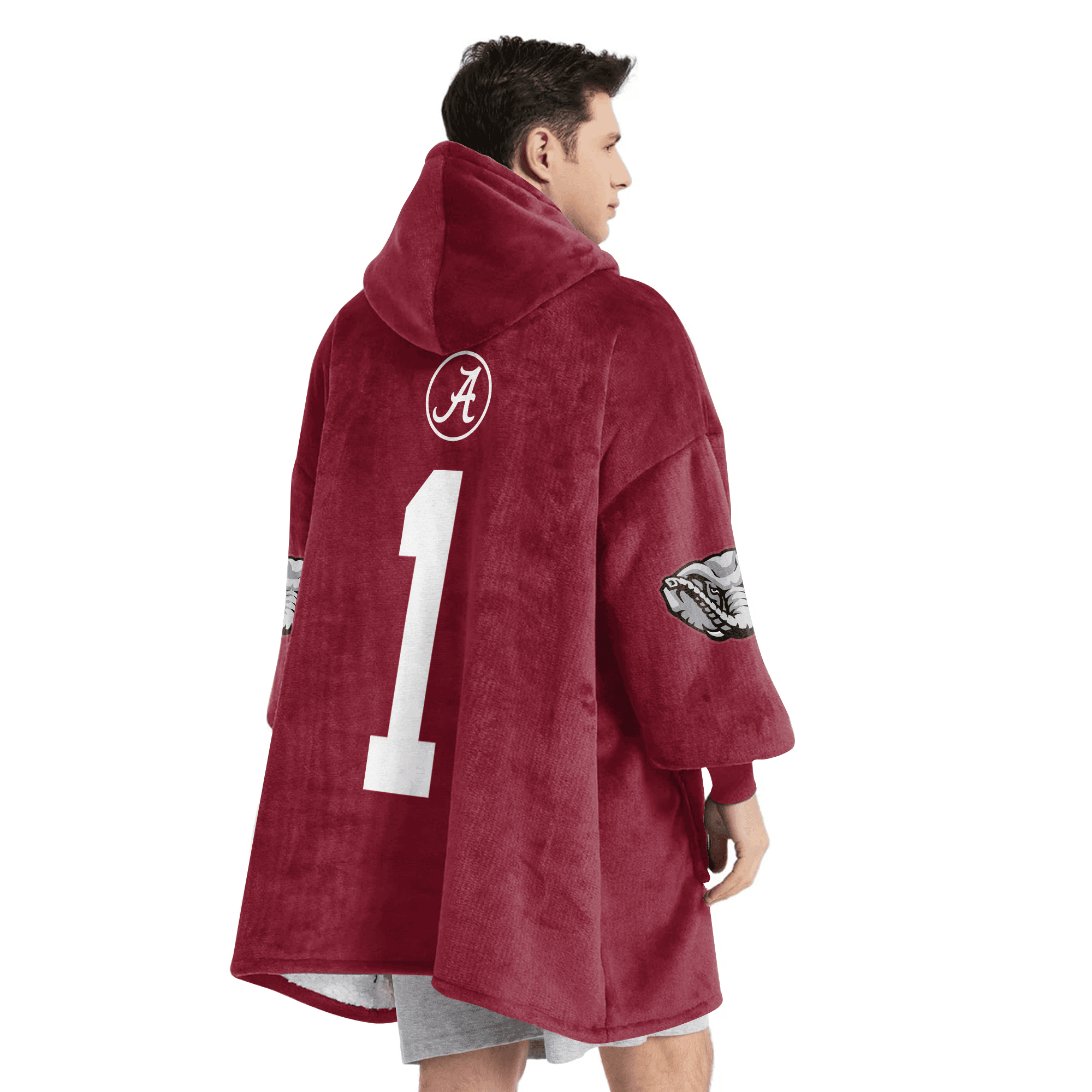Adult 1 Alabama Football Unisex Blanket Hoodie