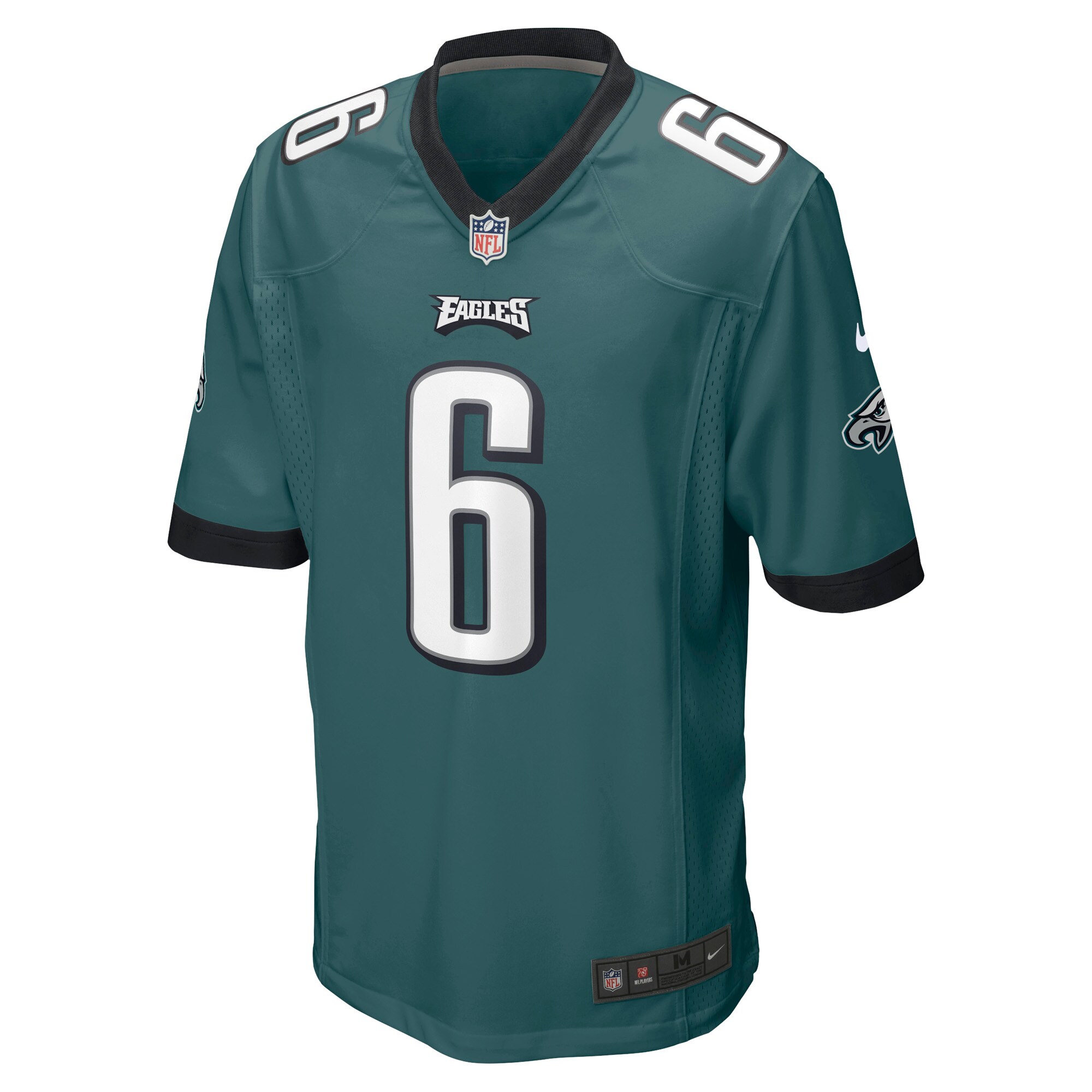DeVonta Smith #6 Philadelphia Eagles Game Jersey - Midnight Green