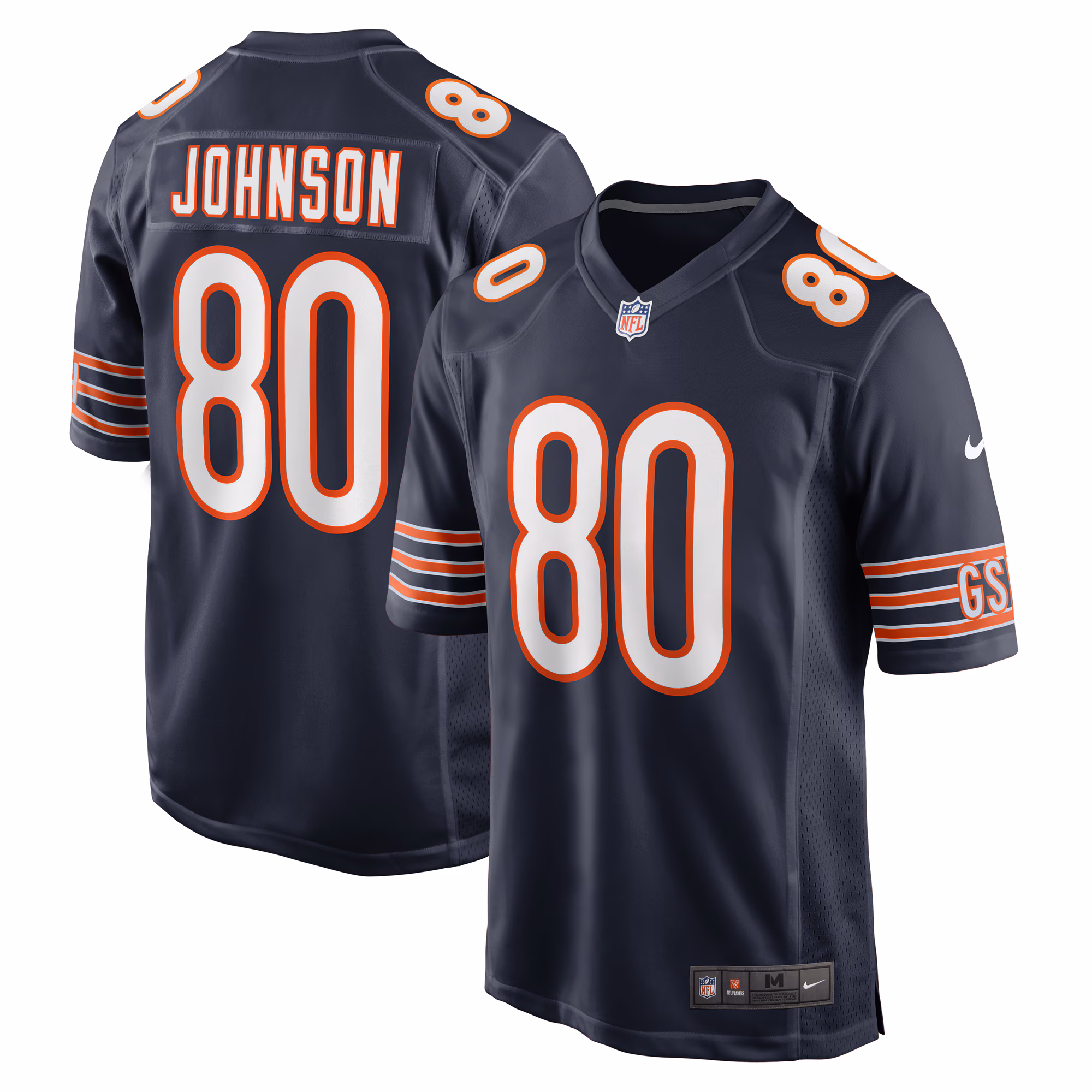 Collin Johnson Chicago Bears  Game Jersey -  Navy