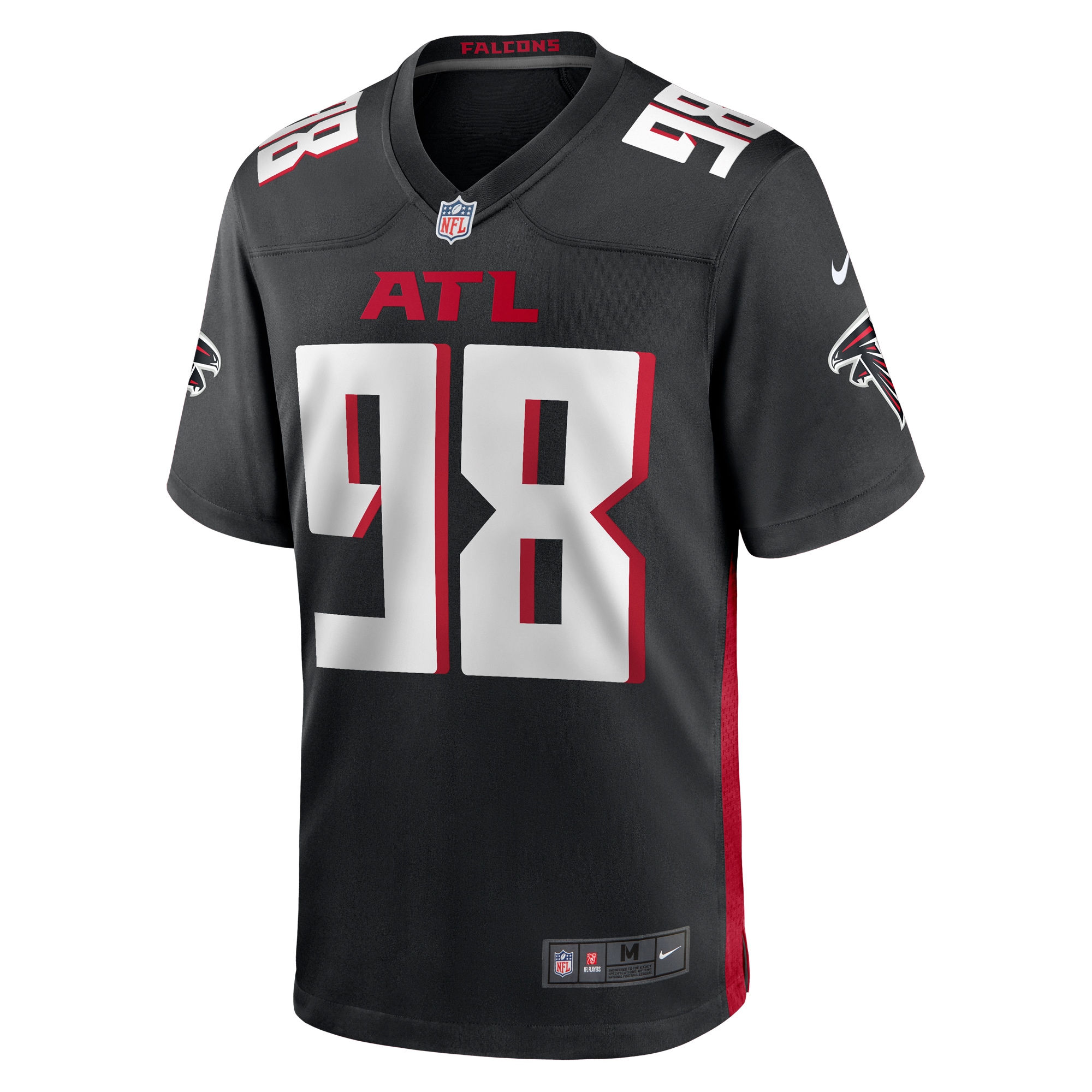 Timmy Horne Atlanta Falcons  Game Player Jersey - { Black