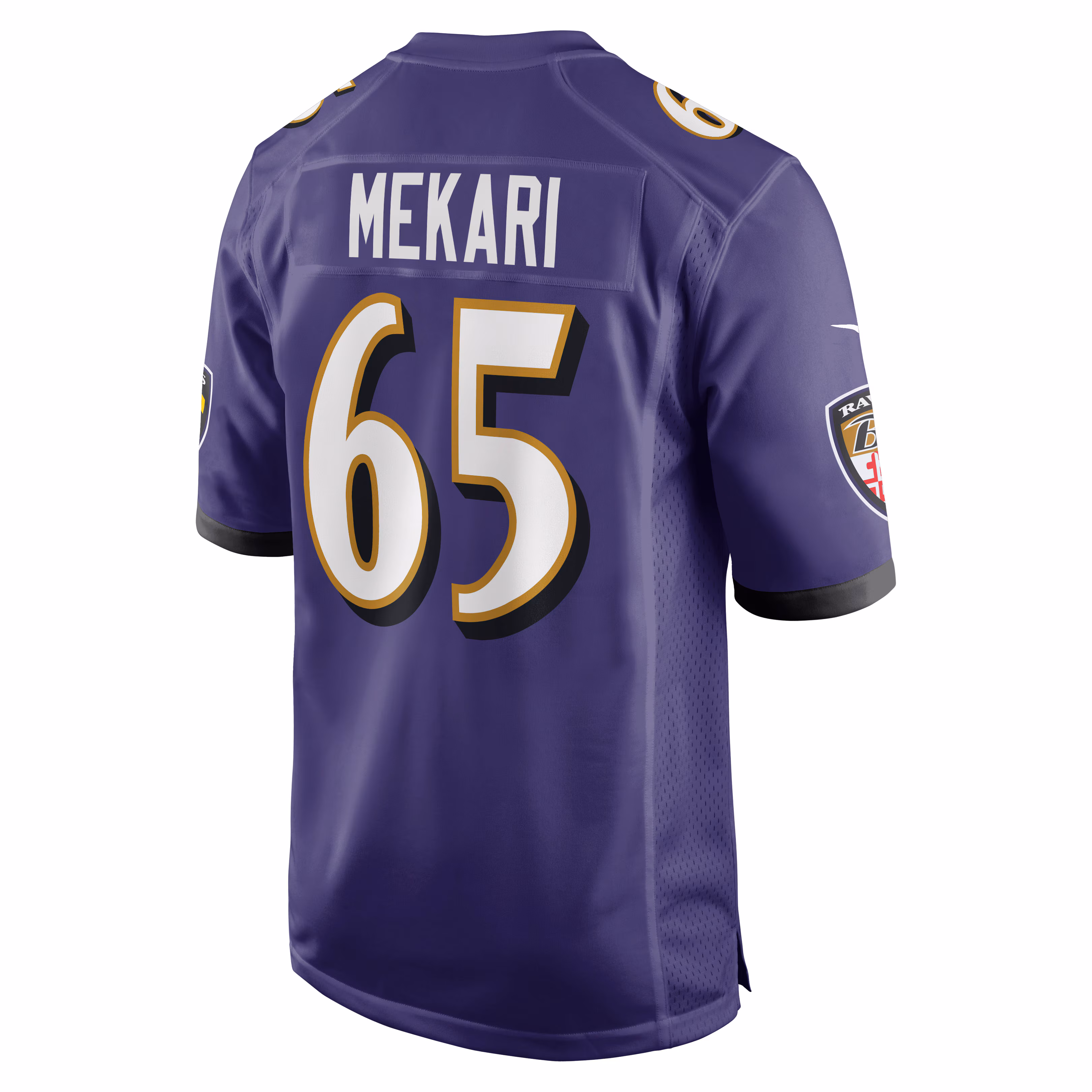 Patrick Mekari Baltimore Ravens Game Player Jersey - Purple