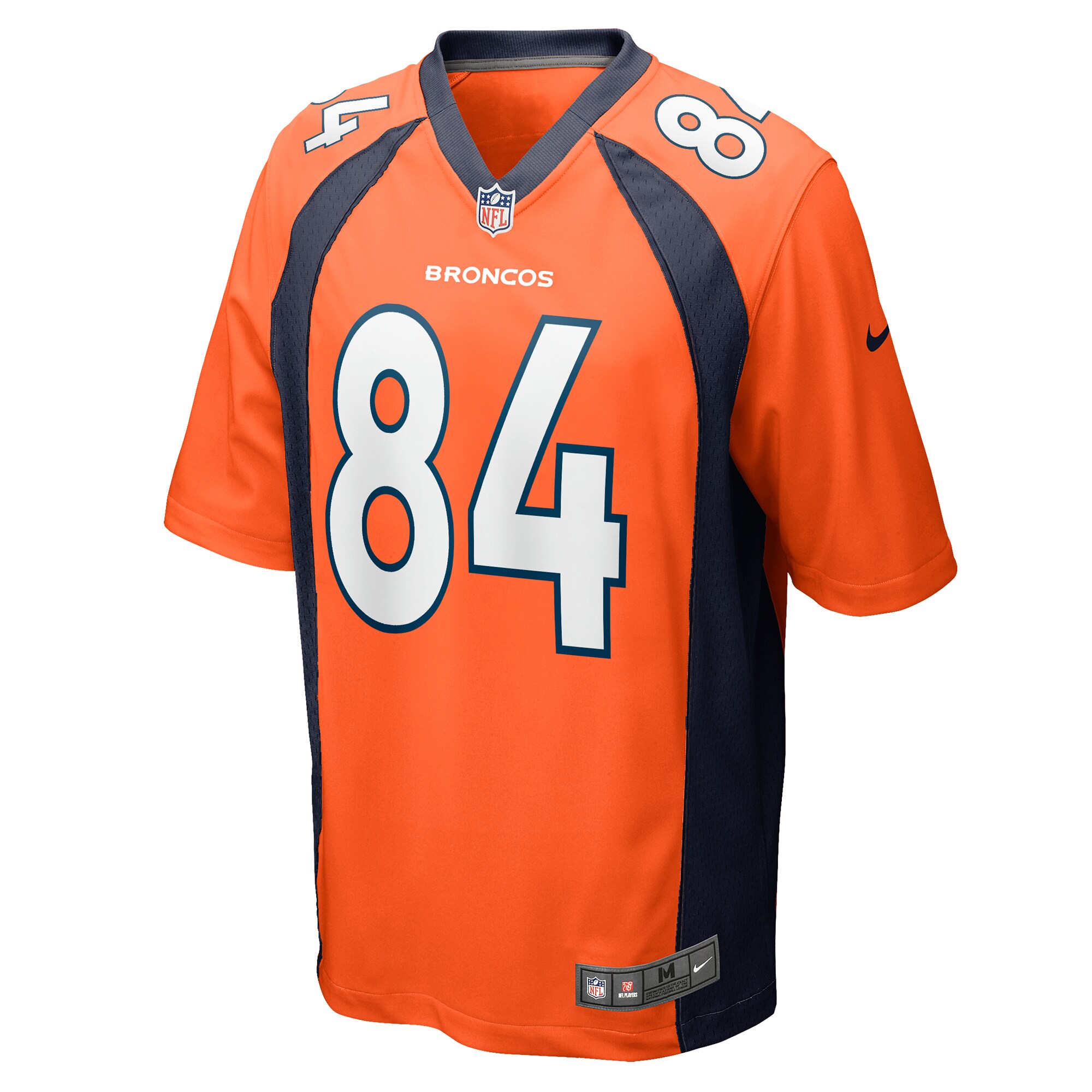 Chris Manhertz Denver Broncos Game Player Jersey - Orange