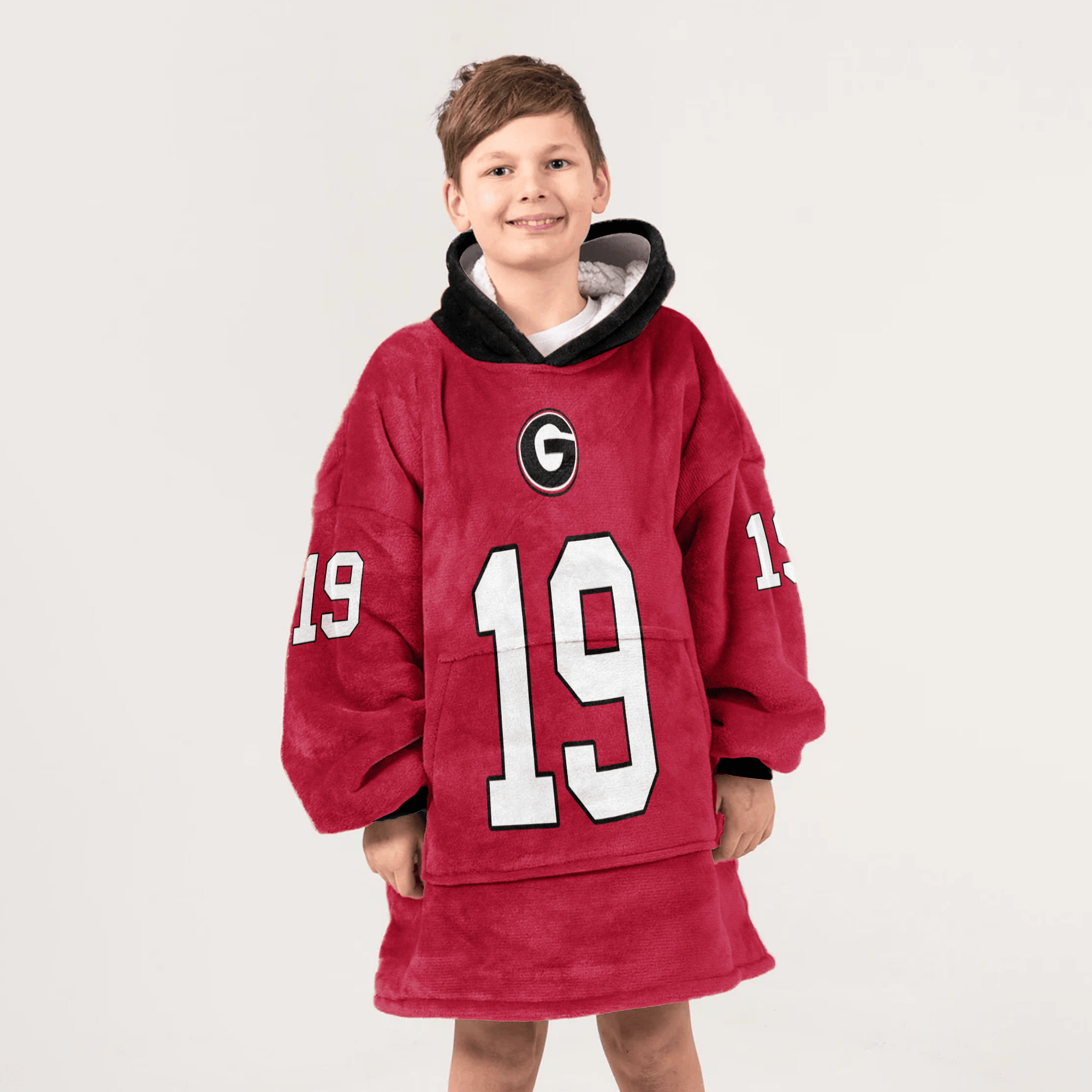 Kid B.B 19 Georgia Football Unisex Blanket Hoodie