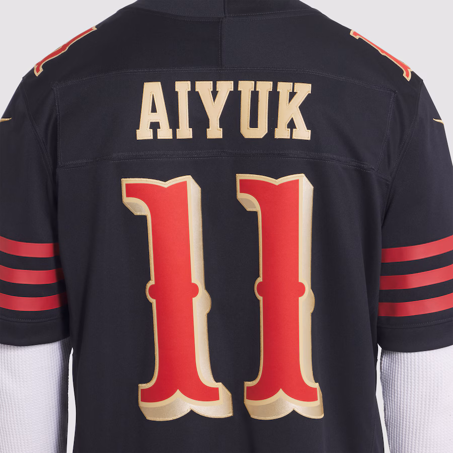 Brandon Aiyuk #11 San Francisco 49ers 2025 Rivalries Collection Limited Jersey - Black