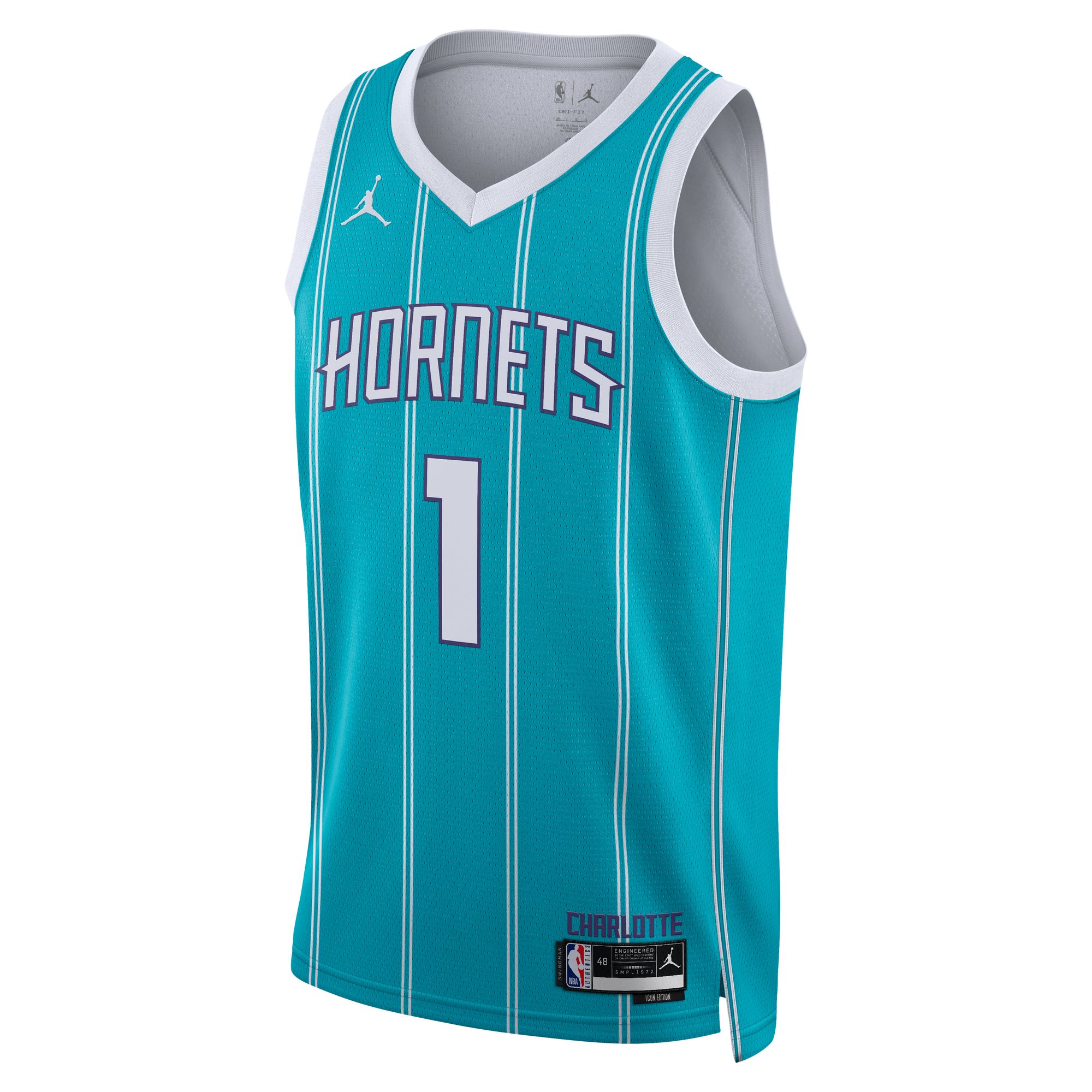 LaMelo Ball Charlotte Hornets  Brand Unisex Swingman Jersey - Icon Edition - Teal