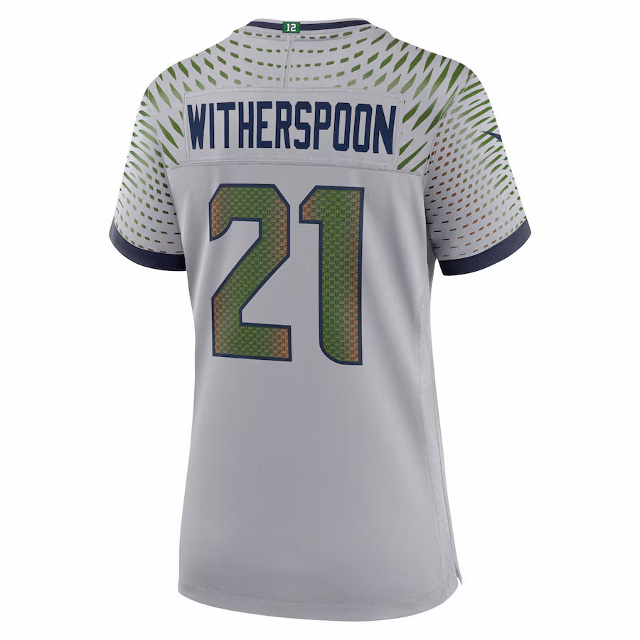 Devon Witherspoon #21 Seattle Seahawks Women's 2025 Rivalries Collection Game Jersey - Wolf Gray
