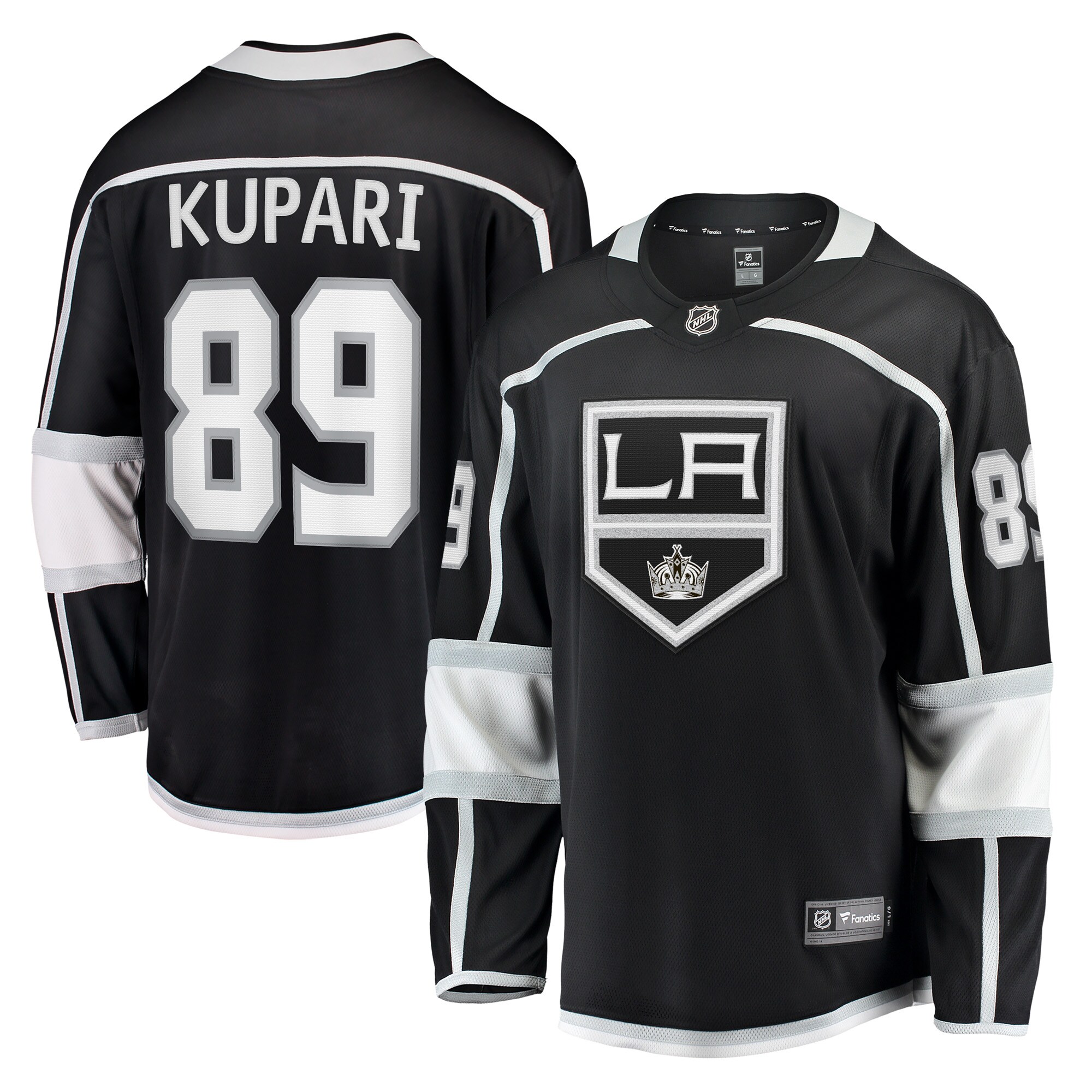 Rasmus Kupari Los Angeles Kings Home Breakaway Player Jersey - Black