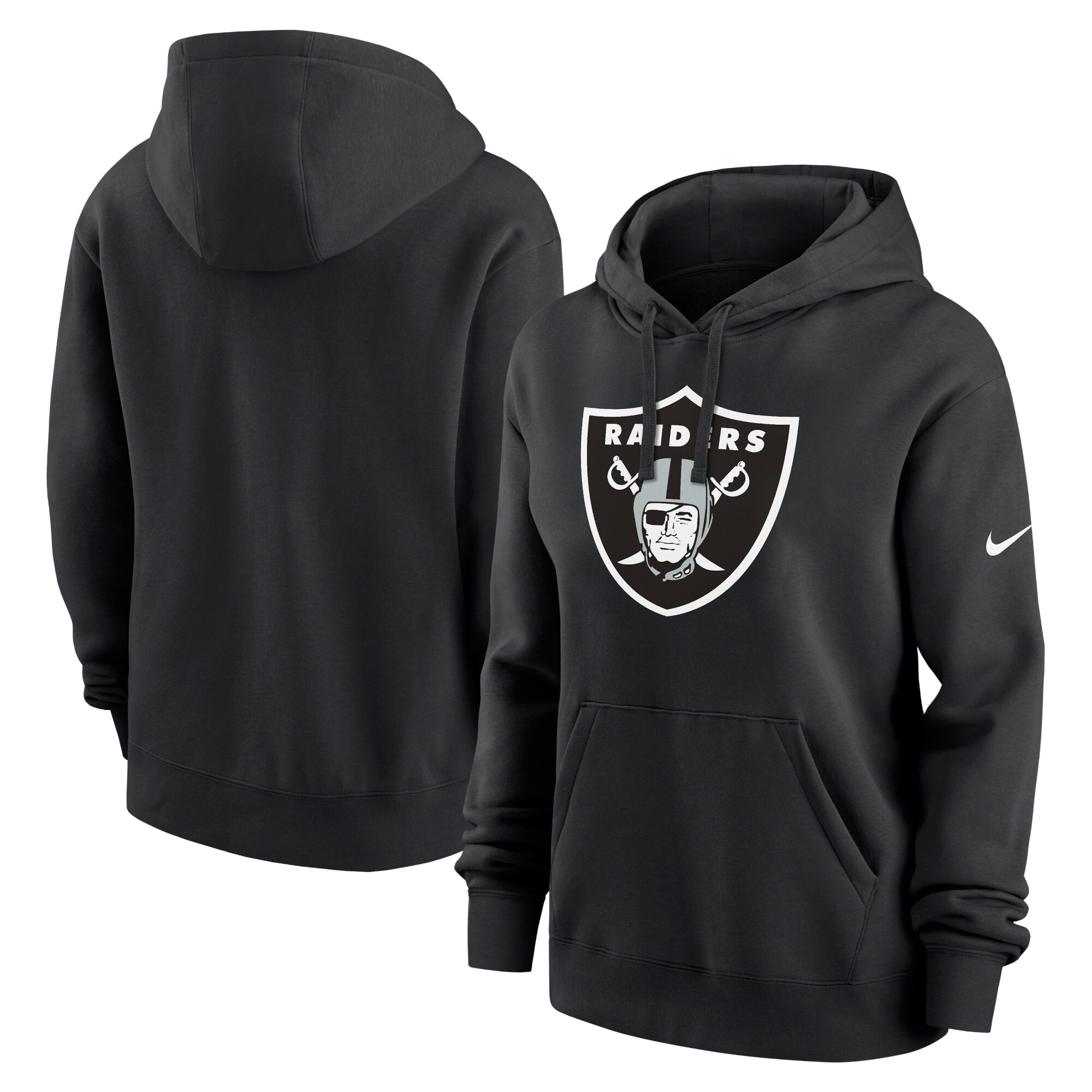 Las Vegas Raiders Women's Club Fleece Pullover Hoodie - Black