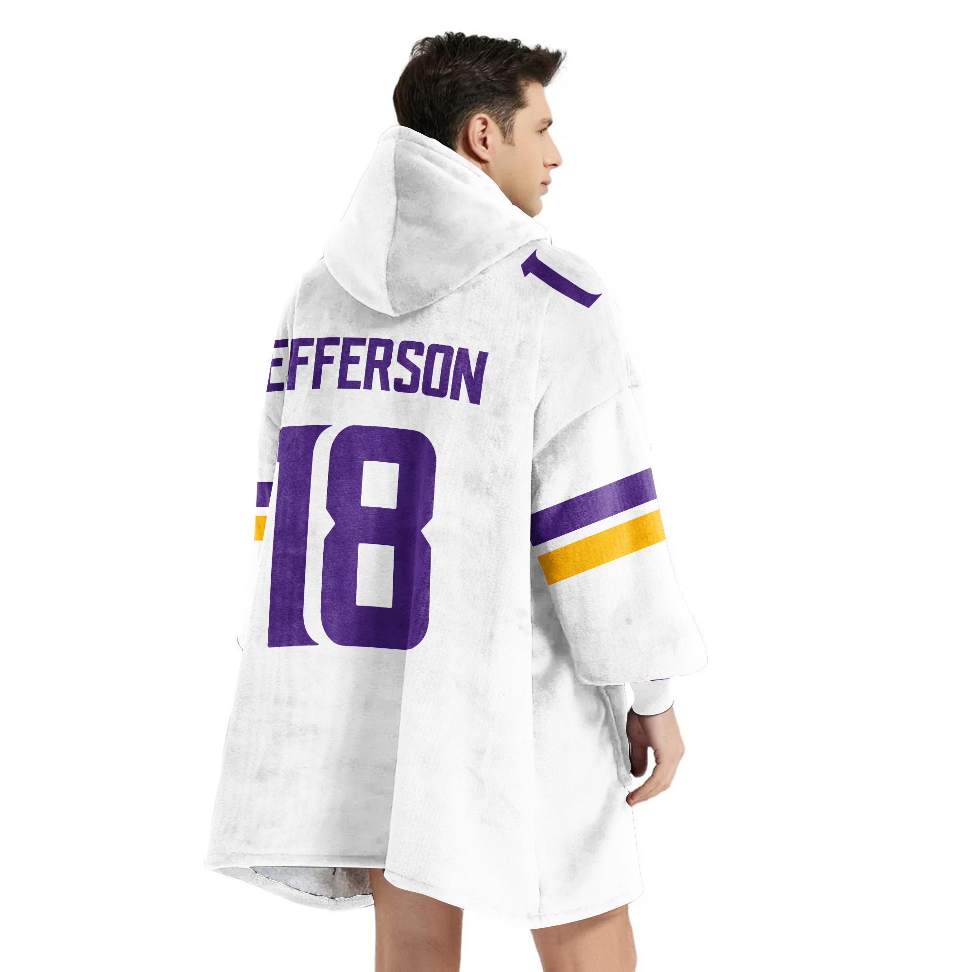 Adult 18 Minnesota Football Unisex Blanket Hoodie