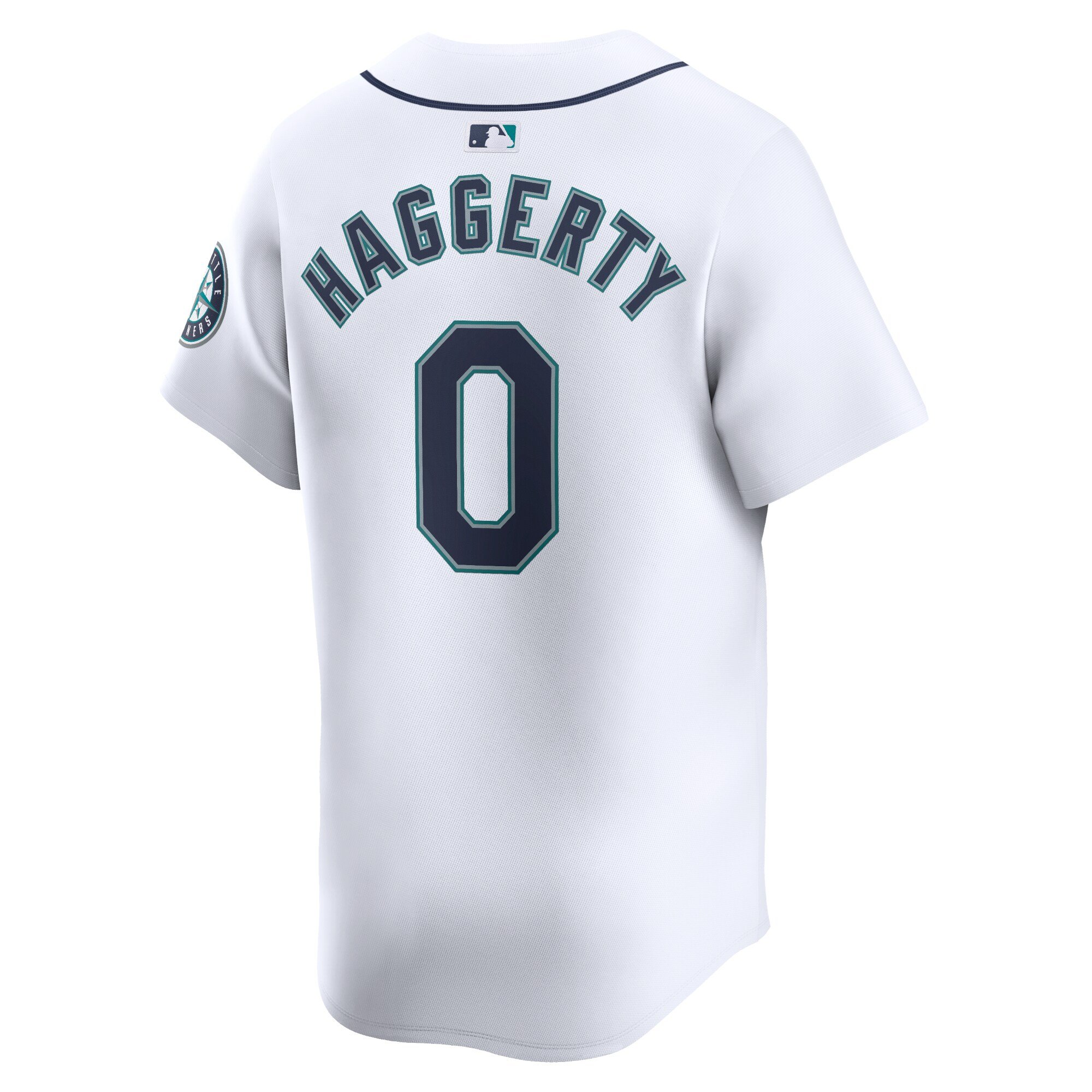Men's Seattle Mariners Sam Haggerty  White Home Limited Player Jersey