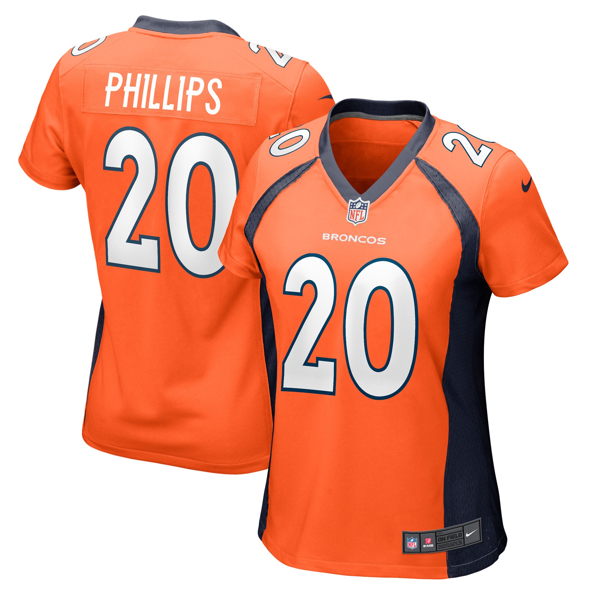 Darius Phillips Denver Broncos  Women's Game Player Jersey - Orange