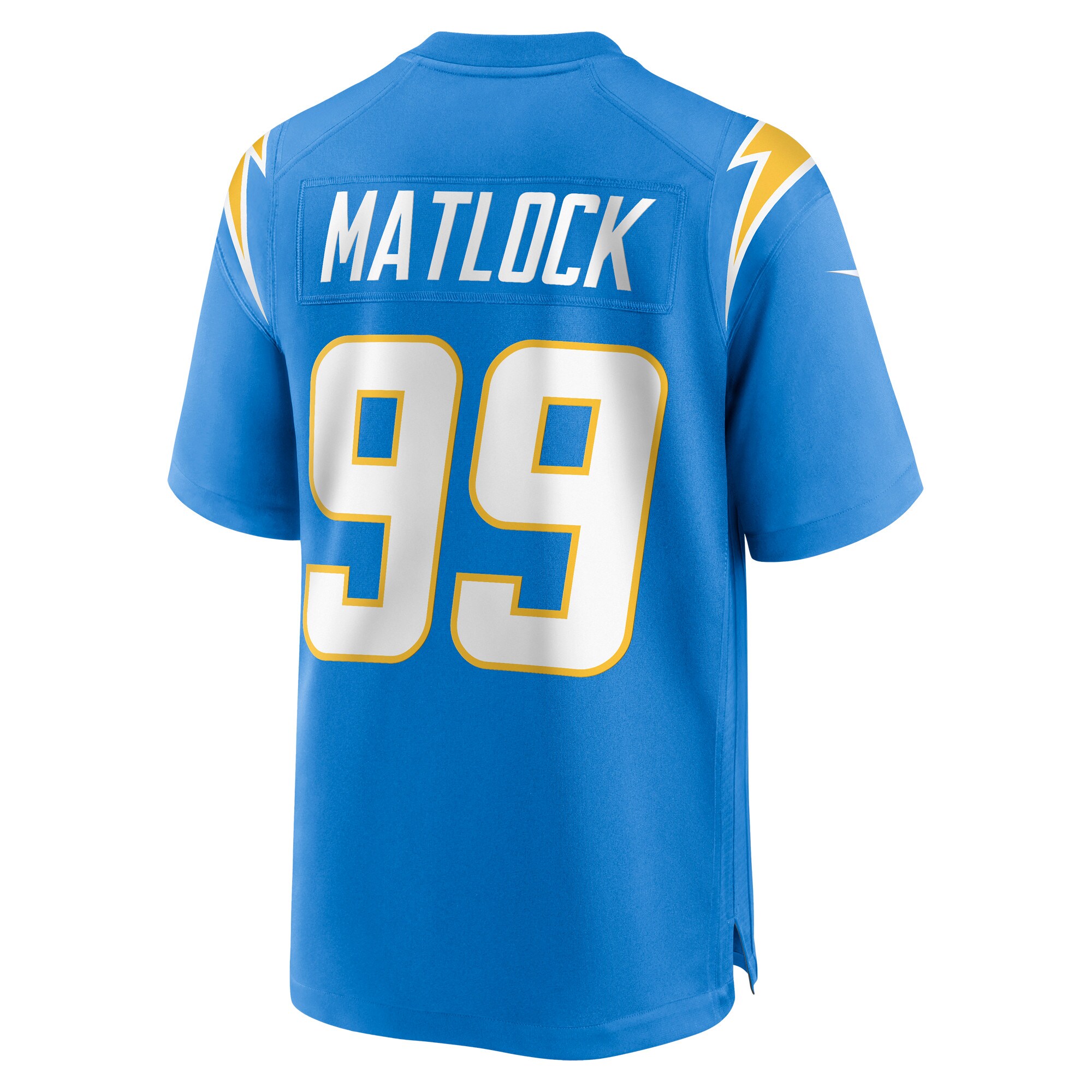 Scott Matlock Los Angeles Chargers Team Game Jersey - Powder Blue