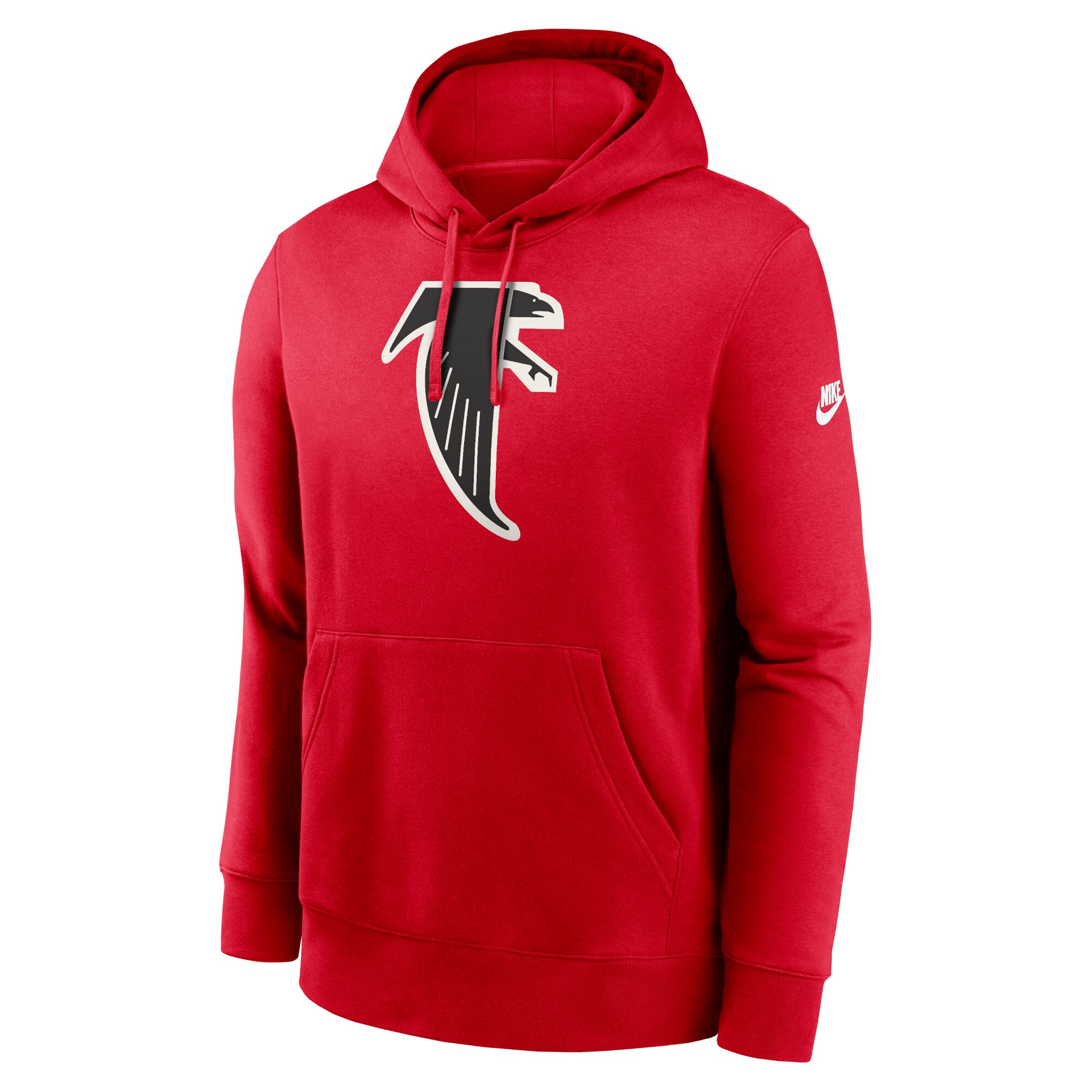 Atlanta Falcons Rewind Club Logo Pullover Hoodie - Red