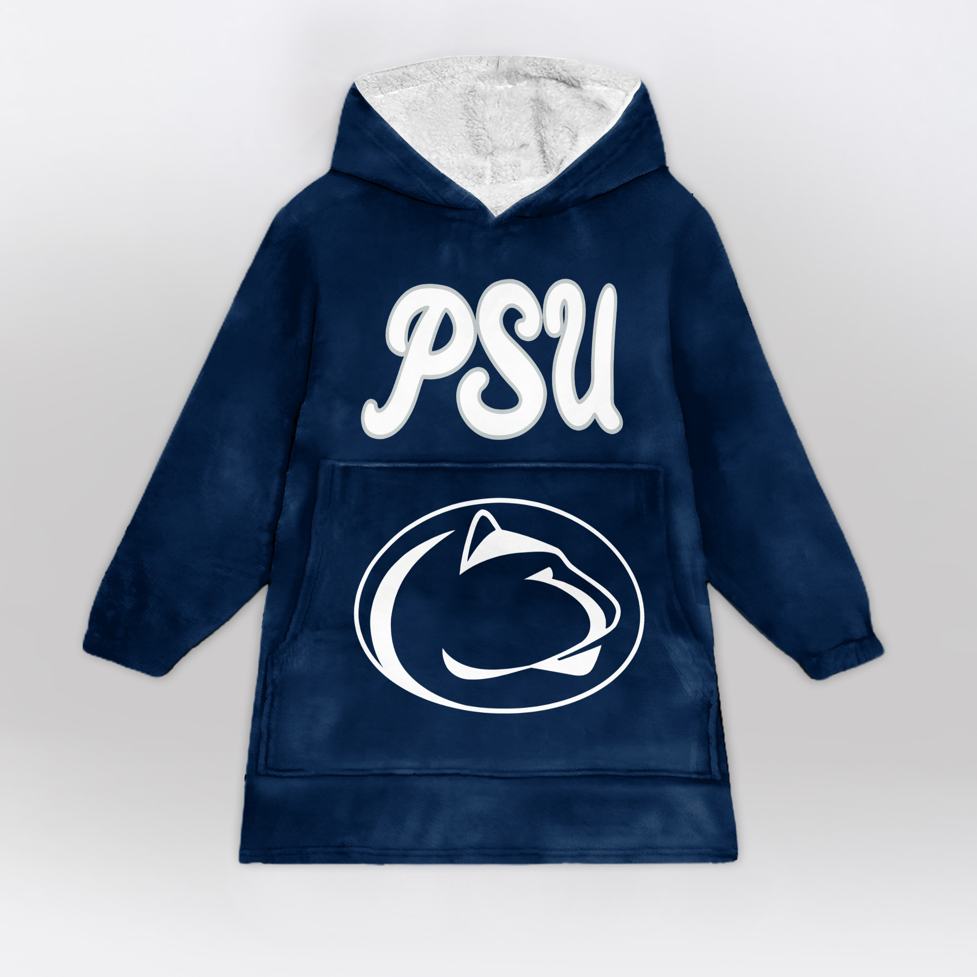 Adult Penn State Football Unisex Blanket Hoodie